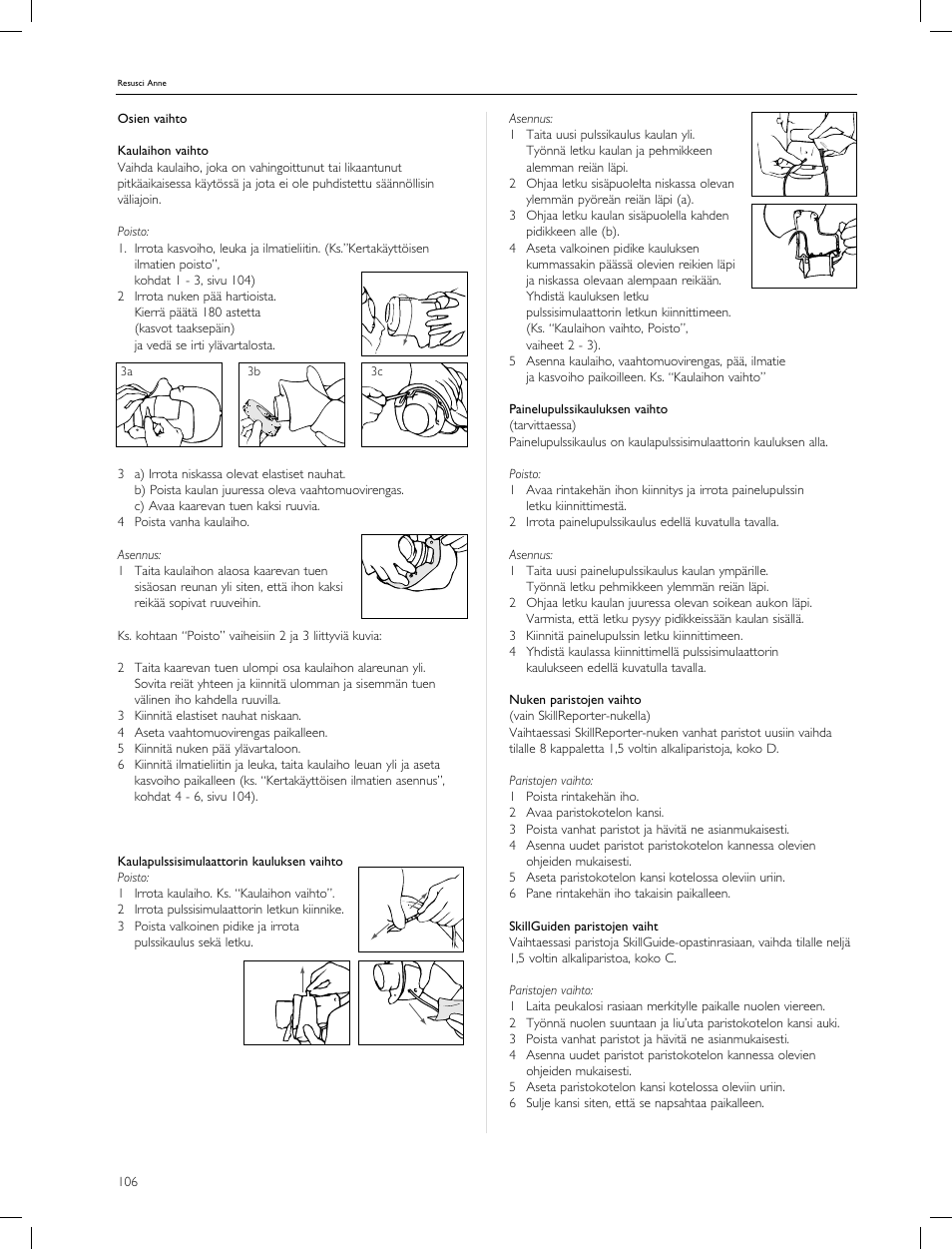 Laerdal Resusci Anne CPR-D User Manual | Page 106 / 112