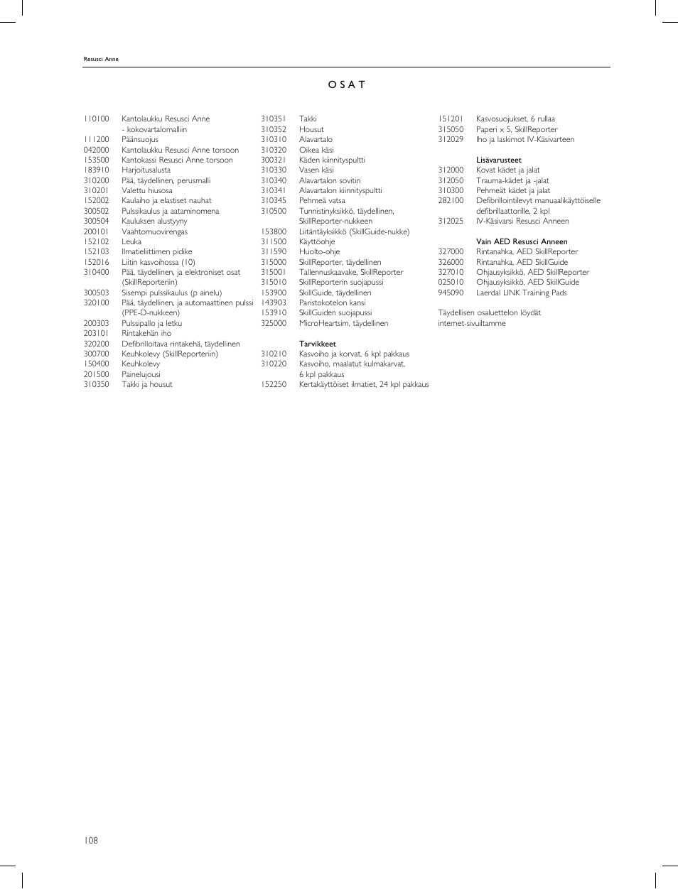 Laerdal Resusci Anne CPR-D User Manual | Page 108 / 112