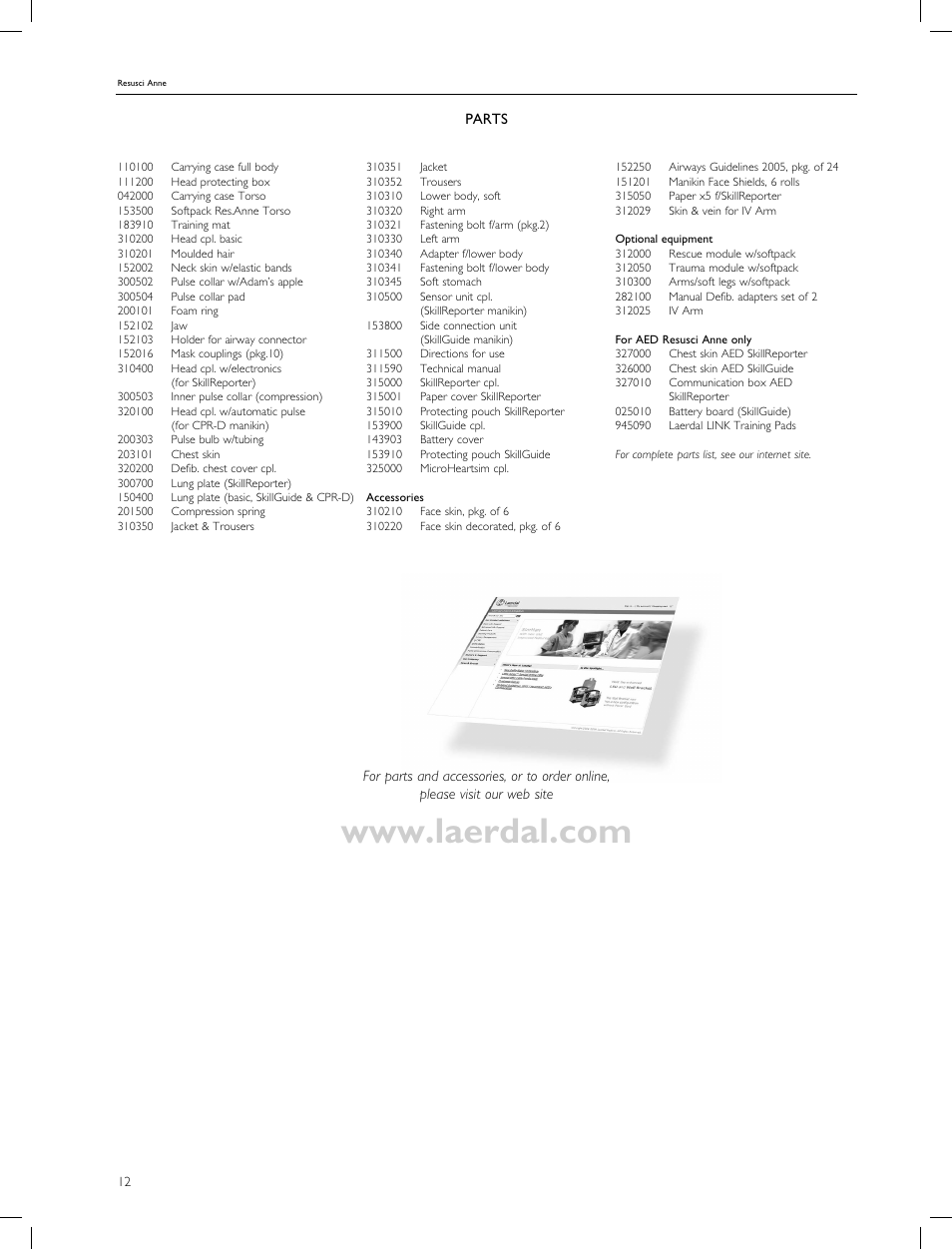 Laerdal Resusci Anne CPR-D User Manual | Page 12 / 112