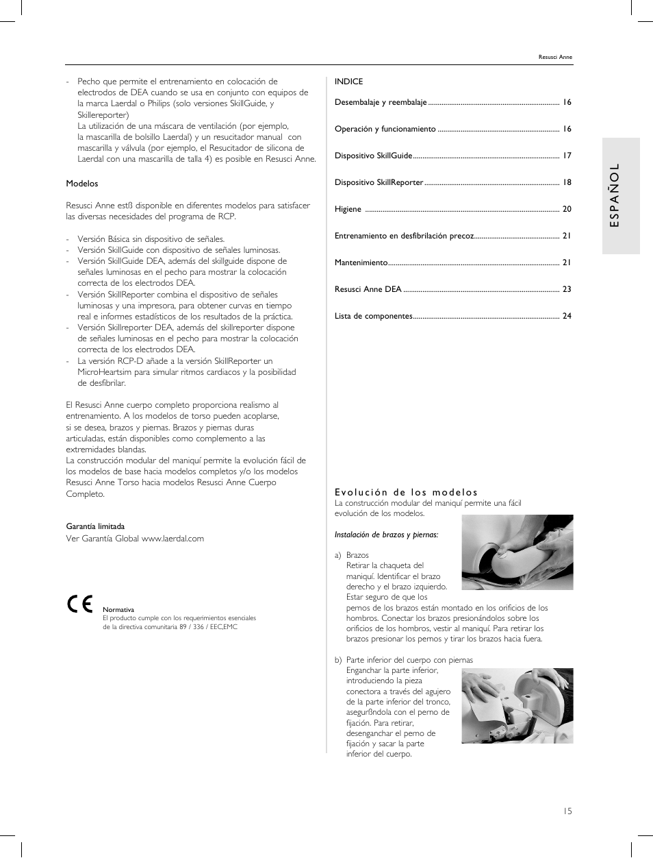 Laerdal Resusci Anne CPR-D User Manual | Page 15 / 112