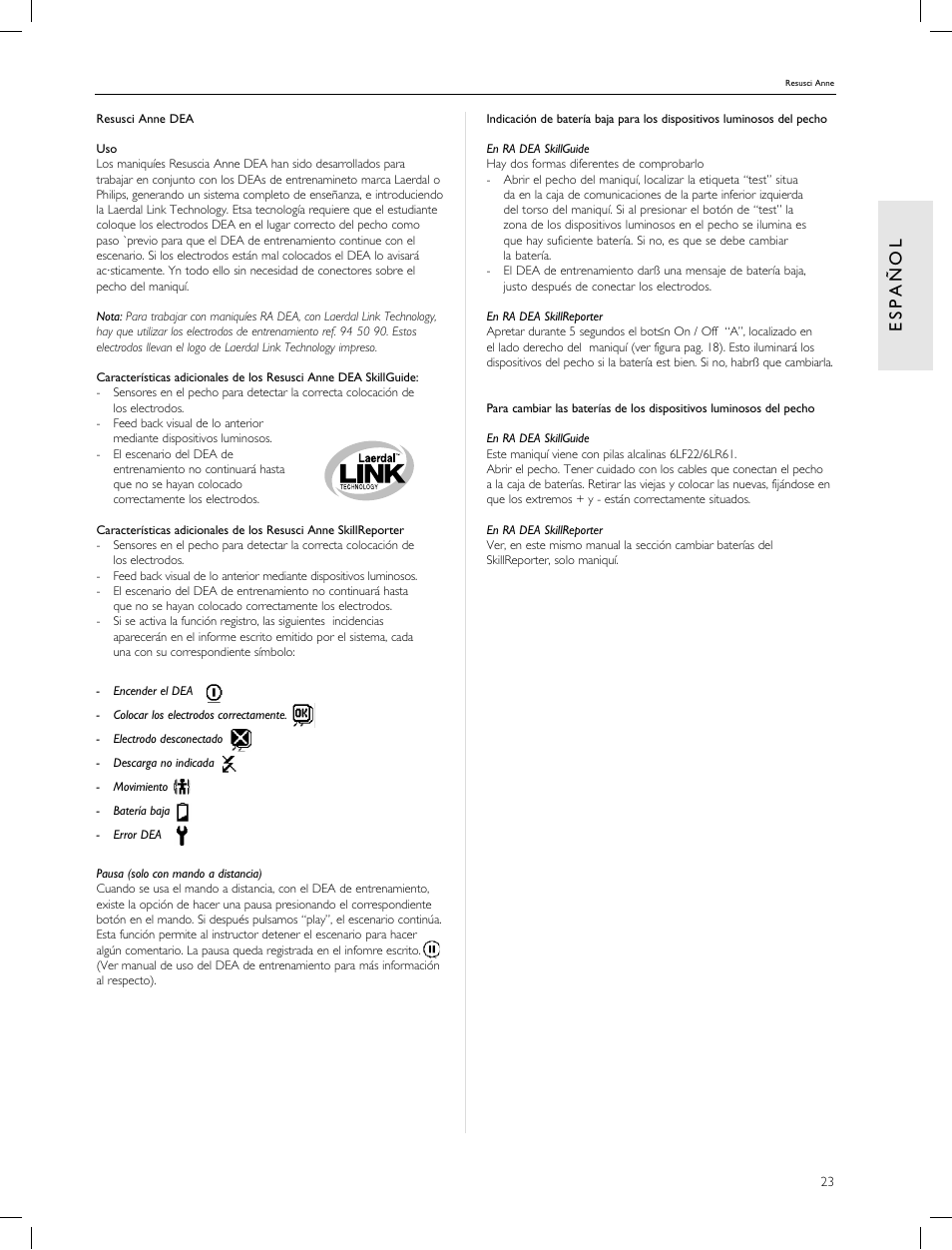 Laerdal Resusci Anne CPR-D User Manual | Page 23 / 112