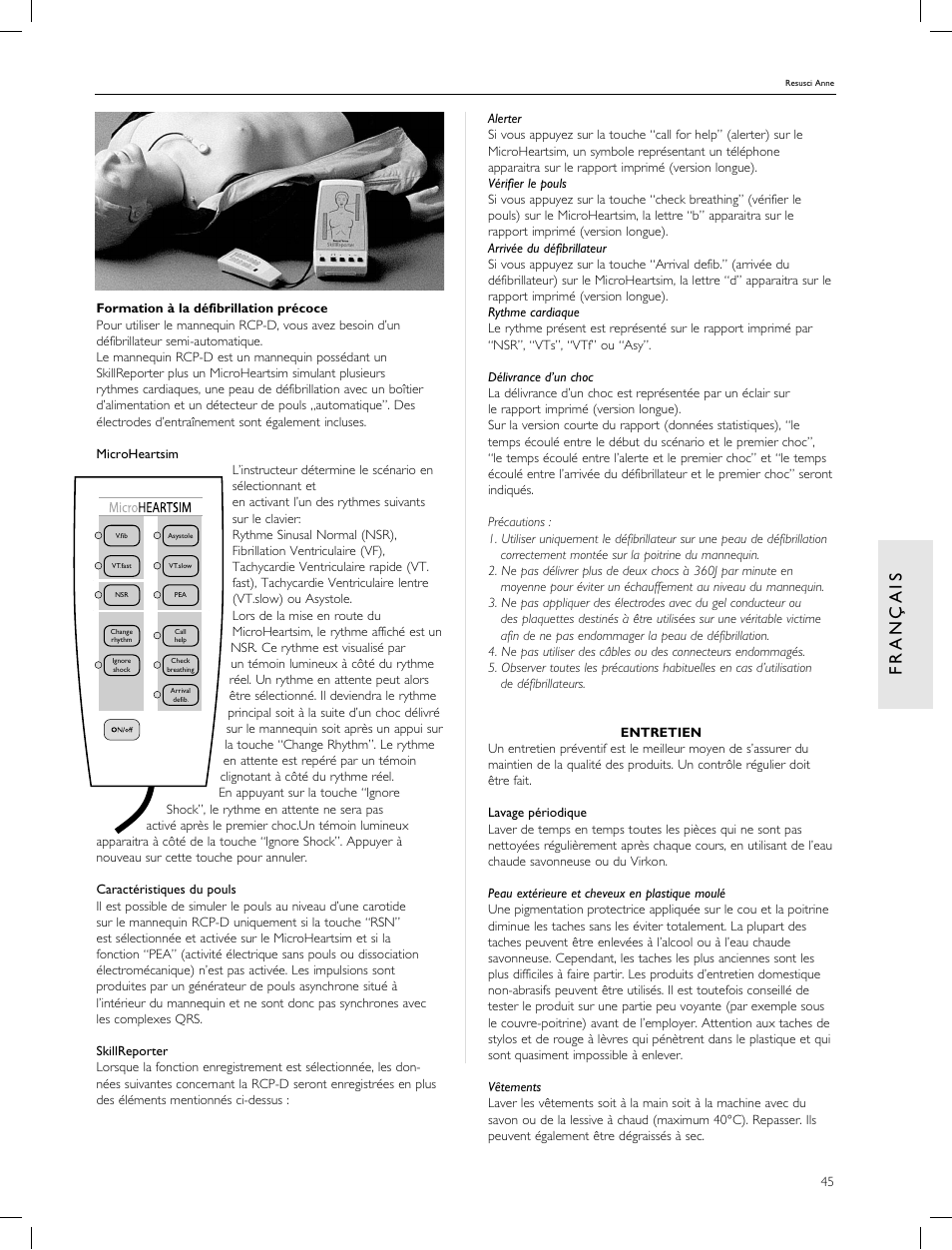 Laerdal Resusci Anne CPR-D User Manual | Page 45 / 112