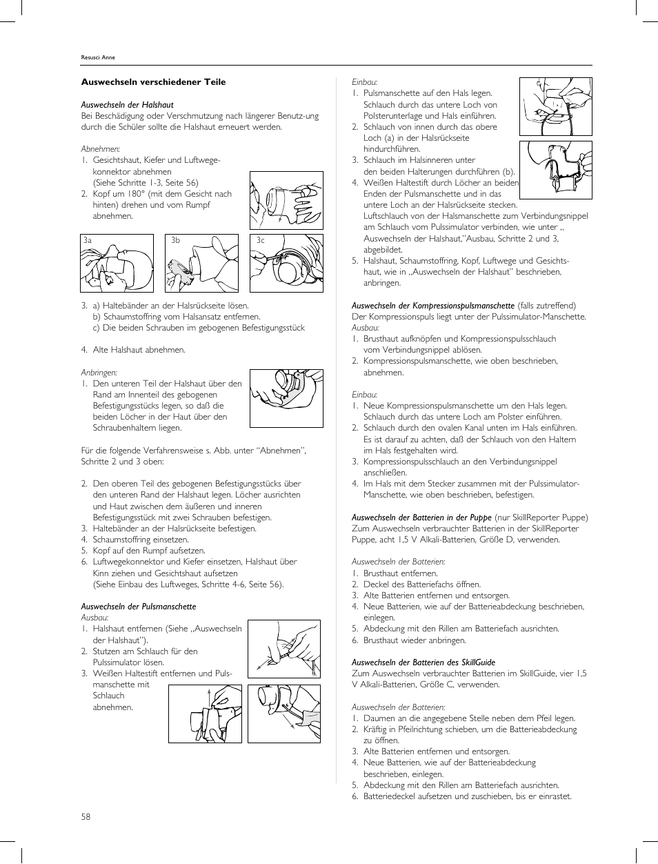 Laerdal Resusci Anne CPR-D User Manual | Page 58 / 112