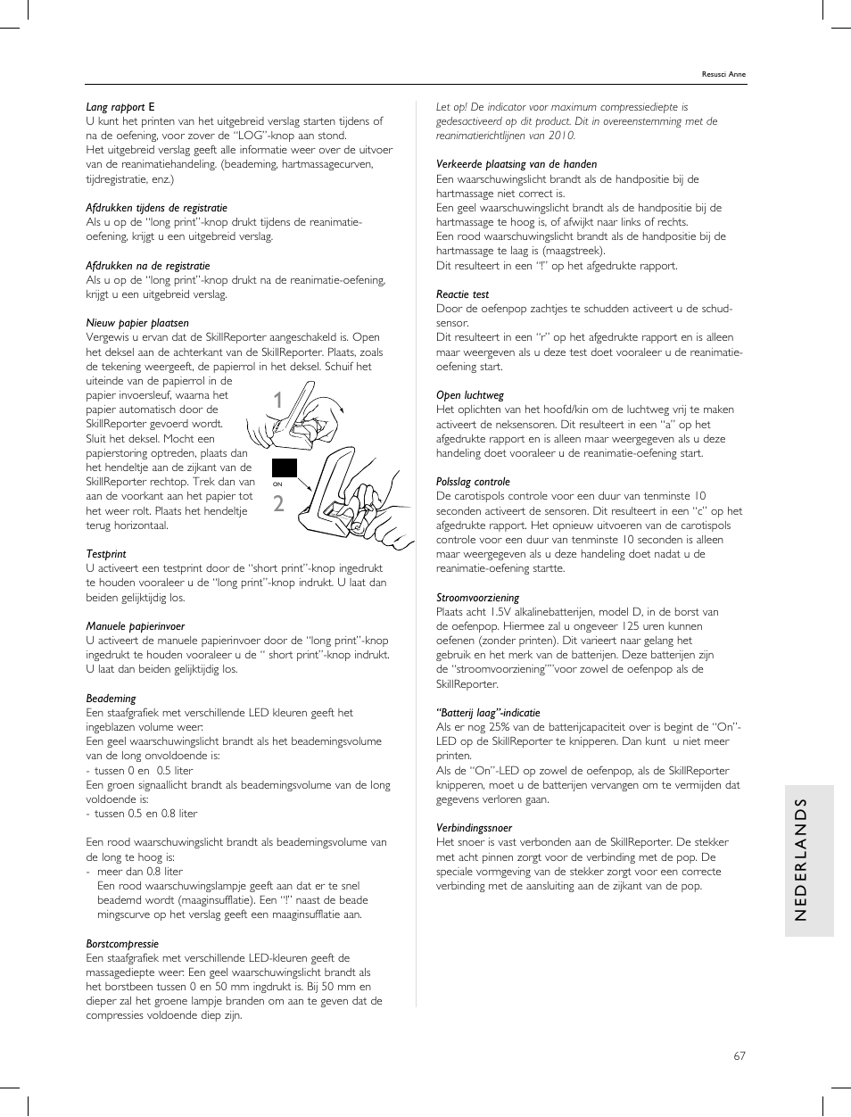 Laerdal Resusci Anne CPR-D User Manual | Page 67 / 112