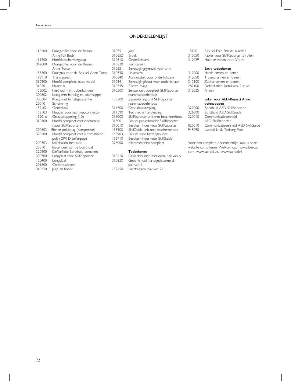 Laerdal Resusci Anne CPR-D User Manual | Page 72 / 112