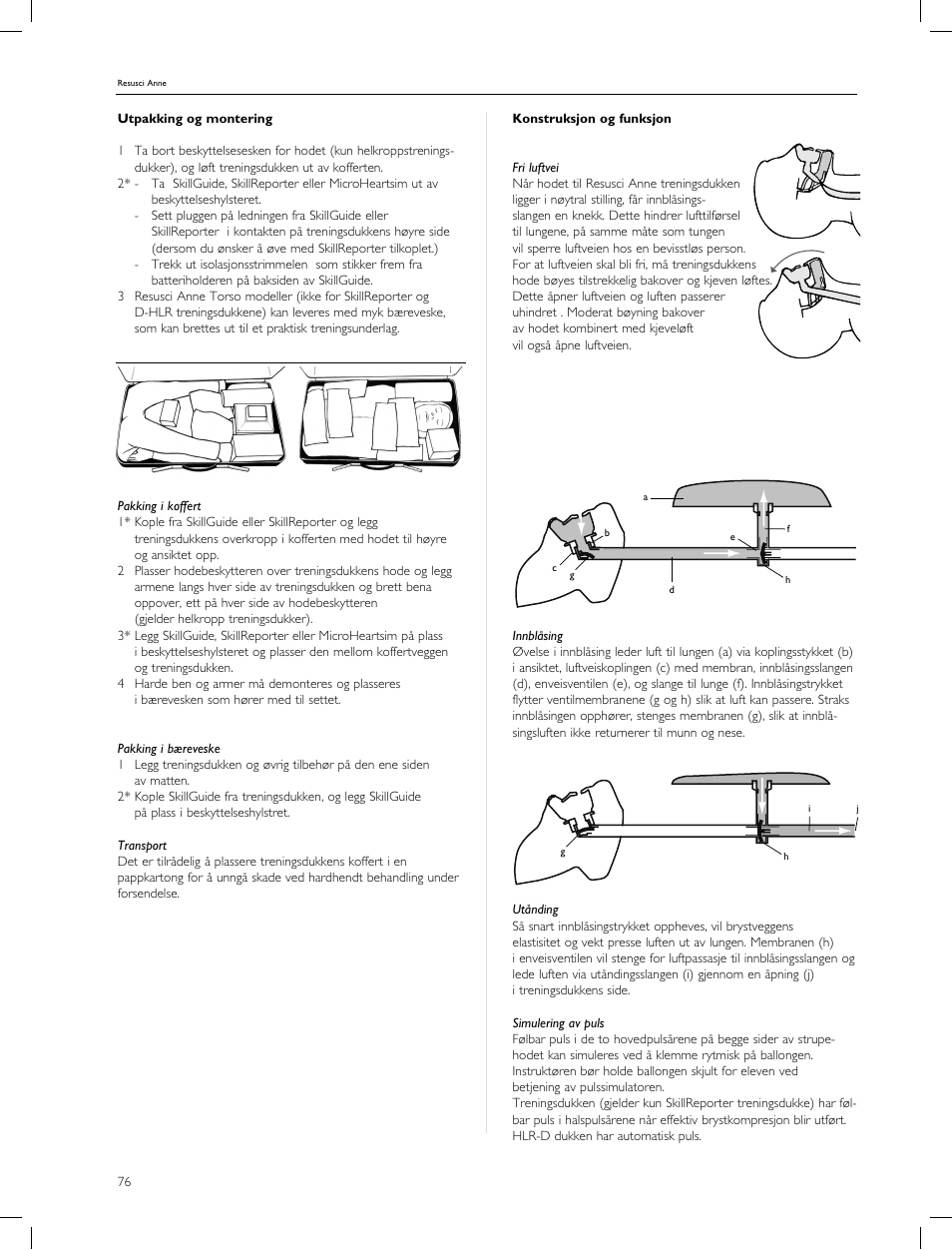 Laerdal Resusci Anne CPR-D User Manual | Page 76 / 112