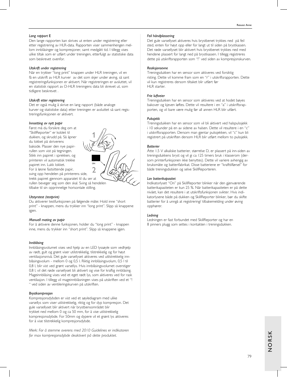 Laerdal Resusci Anne CPR-D User Manual | Page 79 / 112