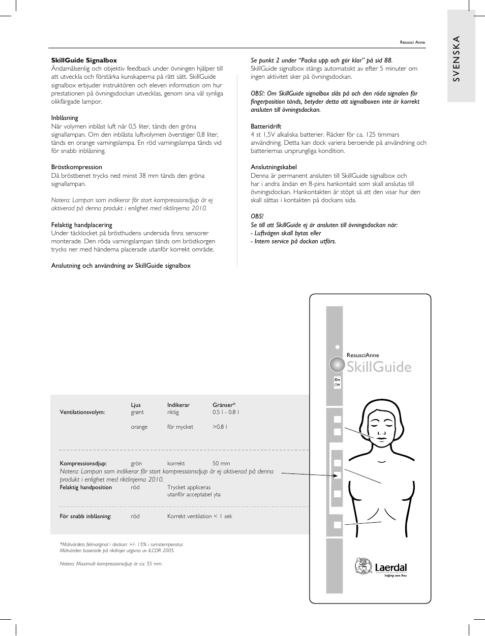 Skillguide | Laerdal Resusci Anne CPR-D User Manual | Page 89 / 112