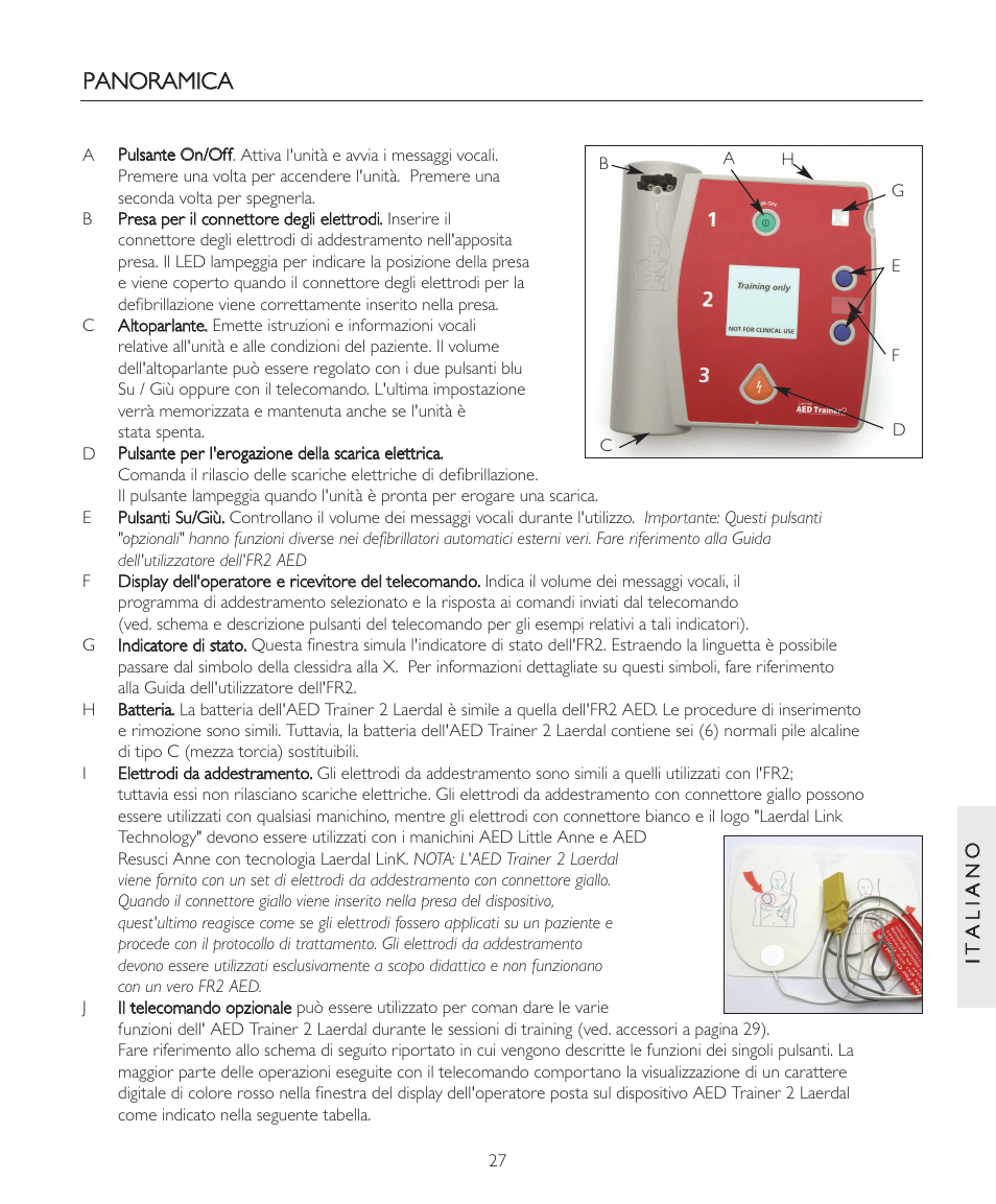 Ppa an no or ra am miic ca a | Laerdal AED Trainer 2 User Manual | Page 27 / 38