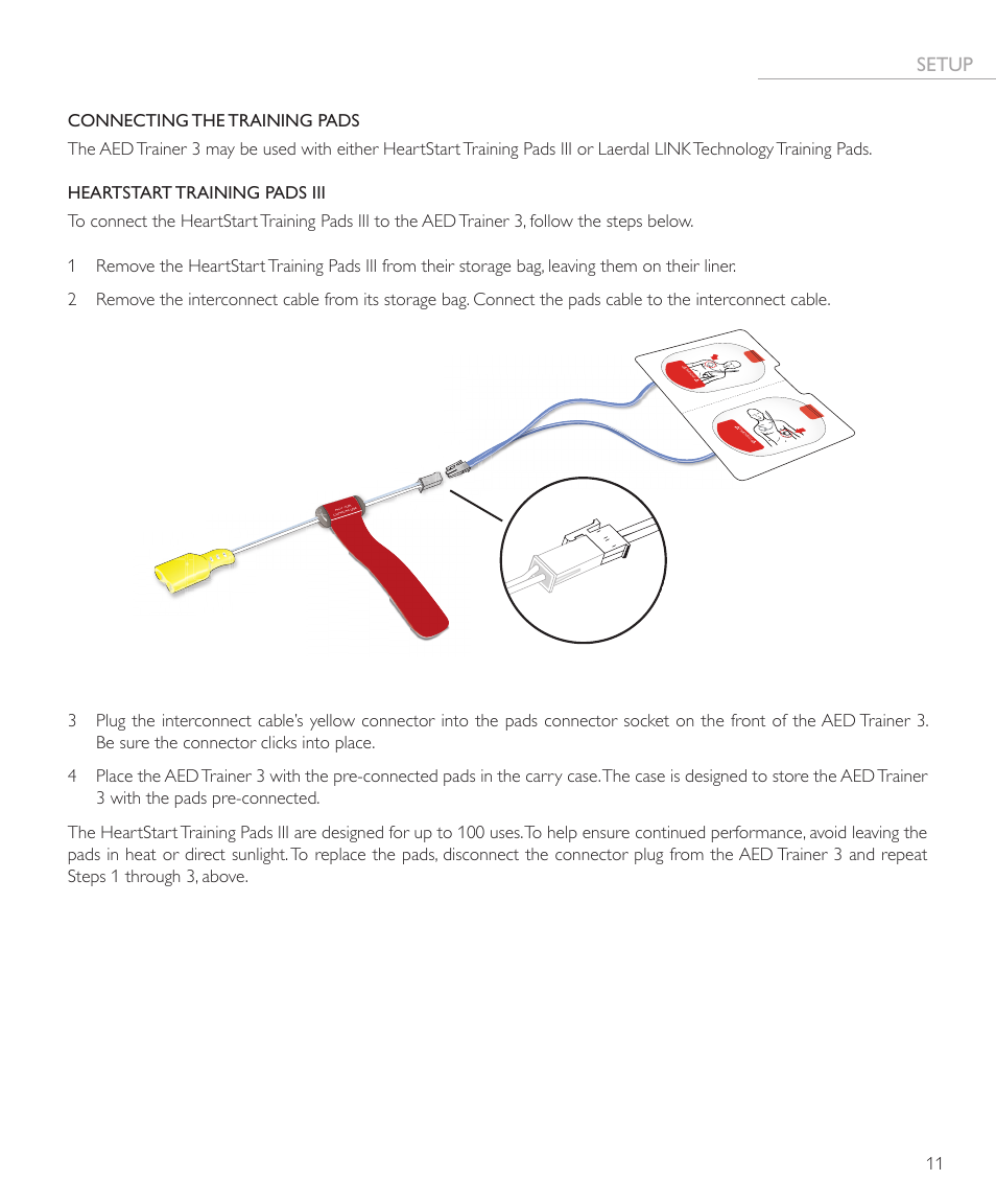Setup | Laerdal AED Trainer 3 User Manual | Page 11 / 28