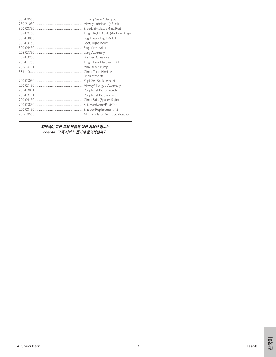 Laerdal ALS Simulator (SimPad capable) User Manual | Page 121 / 124