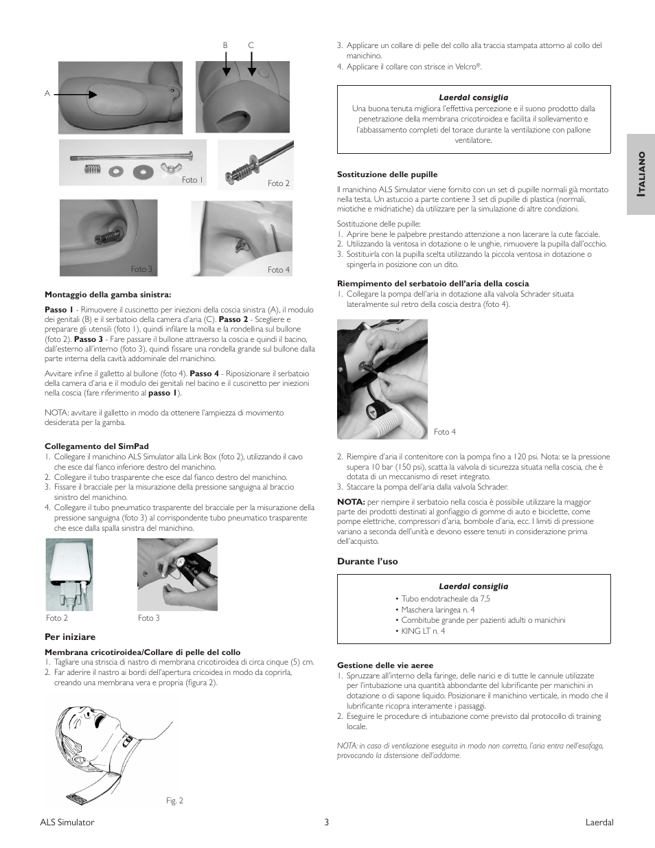 It aliano | Laerdal ALS Simulator (SimPad capable) User Manual | Page 25 / 124