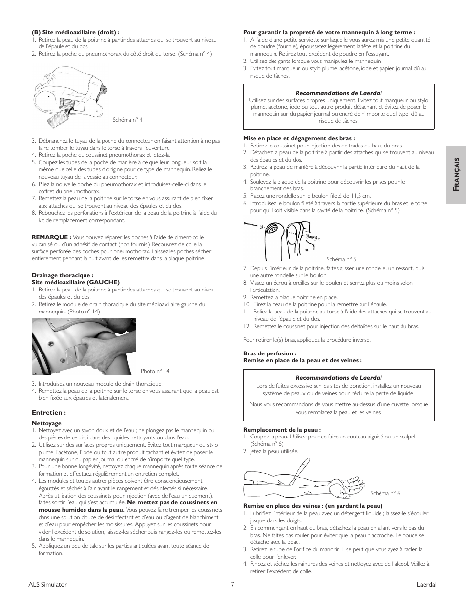 Français | Laerdal ALS Simulator (SimPad capable) User Manual | Page 39 / 124