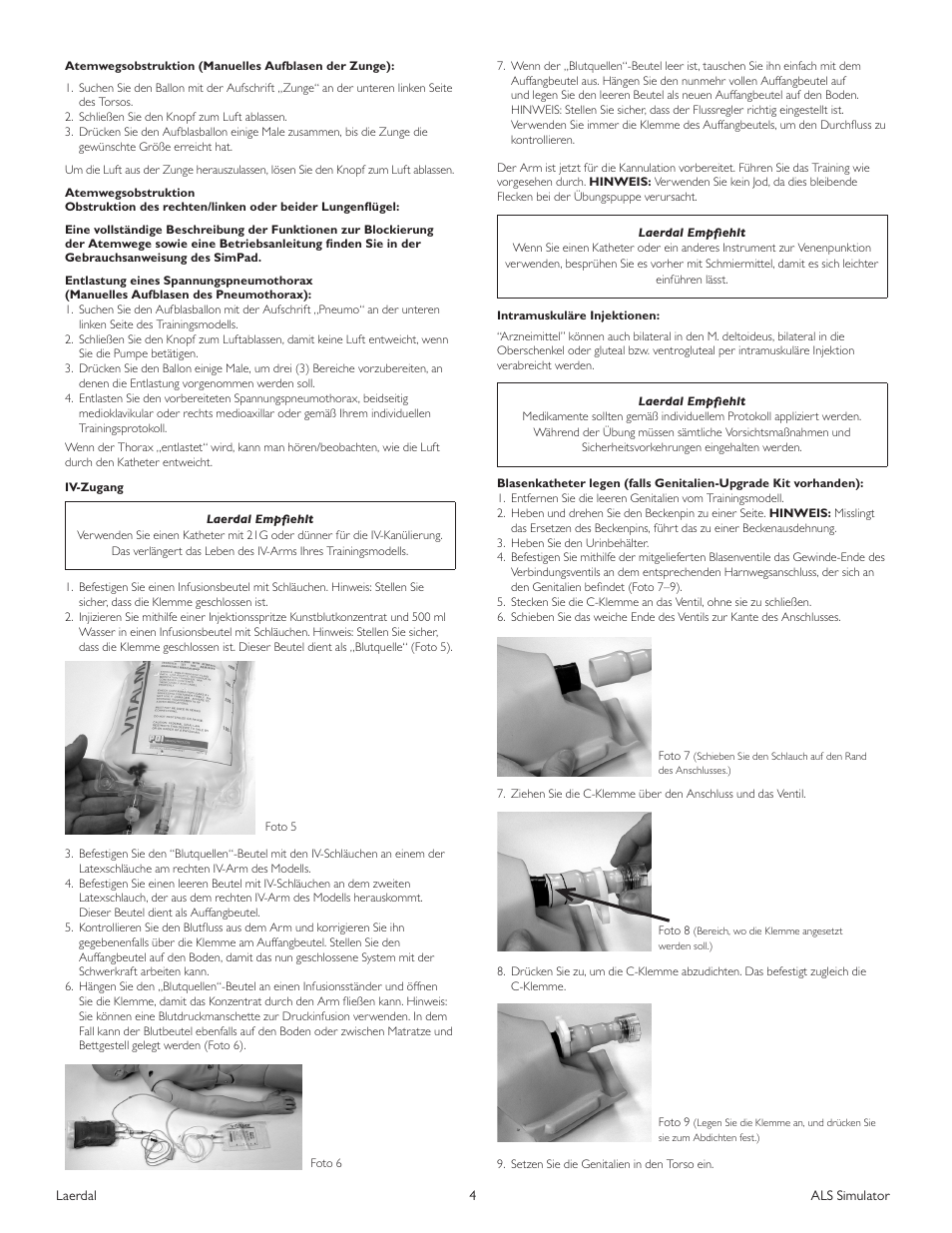 Laerdal ALS Simulator (SimPad capable) User Manual | Page 46 / 124