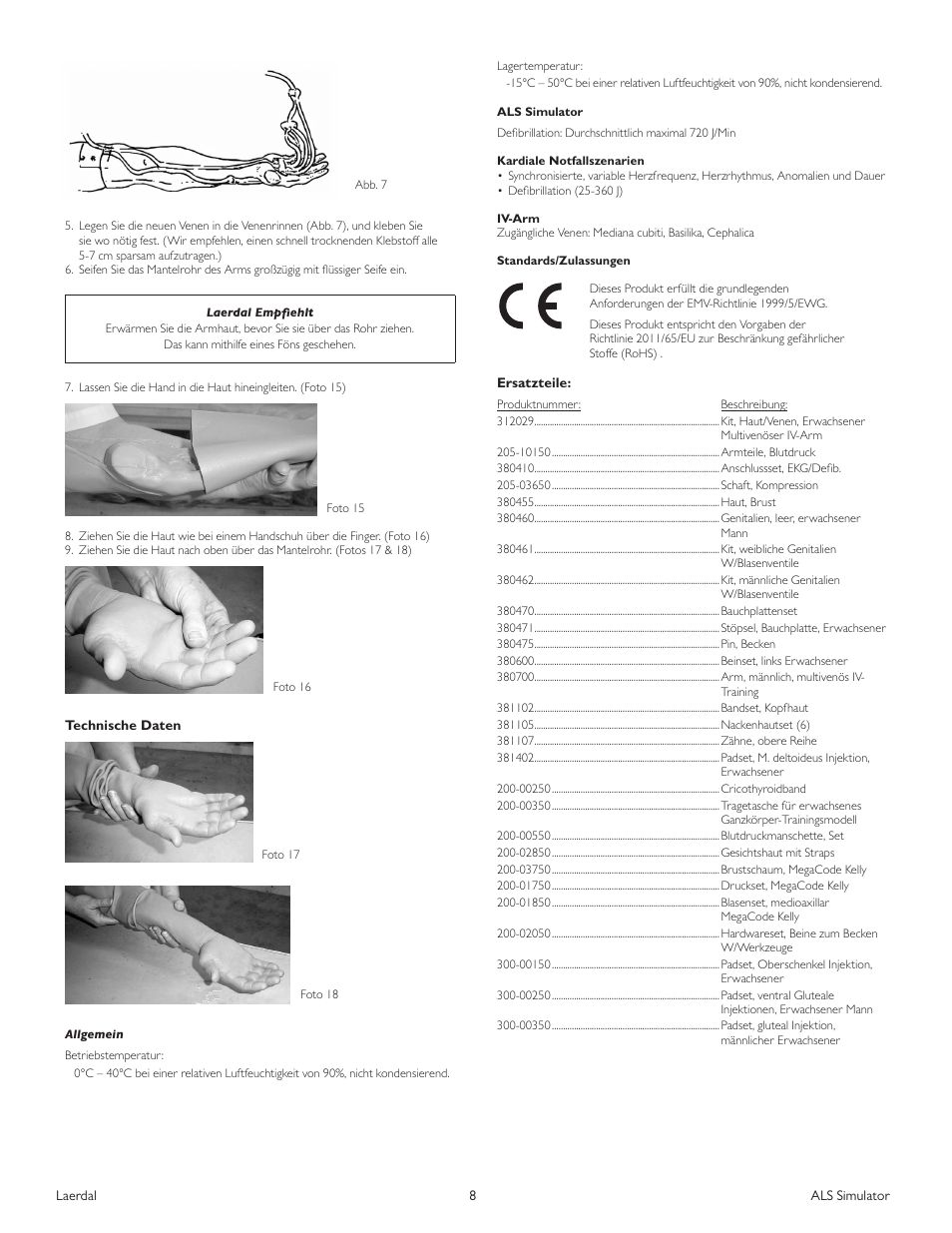 Laerdal ALS Simulator (SimPad capable) User Manual | Page 50 / 124
