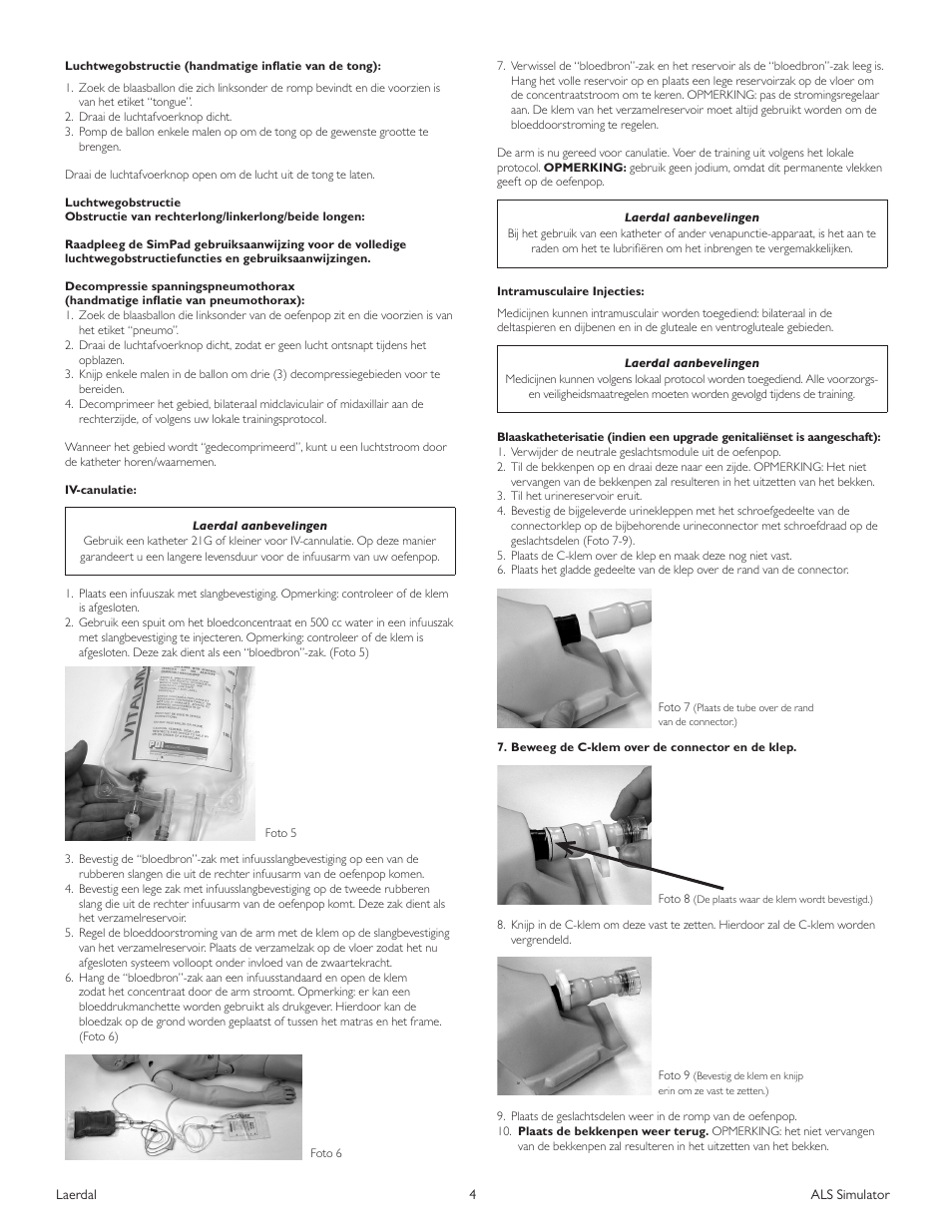 Laerdal ALS Simulator (SimPad capable) User Manual | Page 56 / 124
