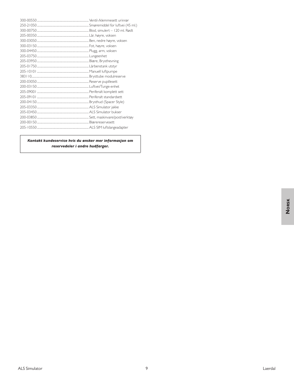 Laerdal ALS Simulator (SimPad capable) User Manual | Page 71 / 124