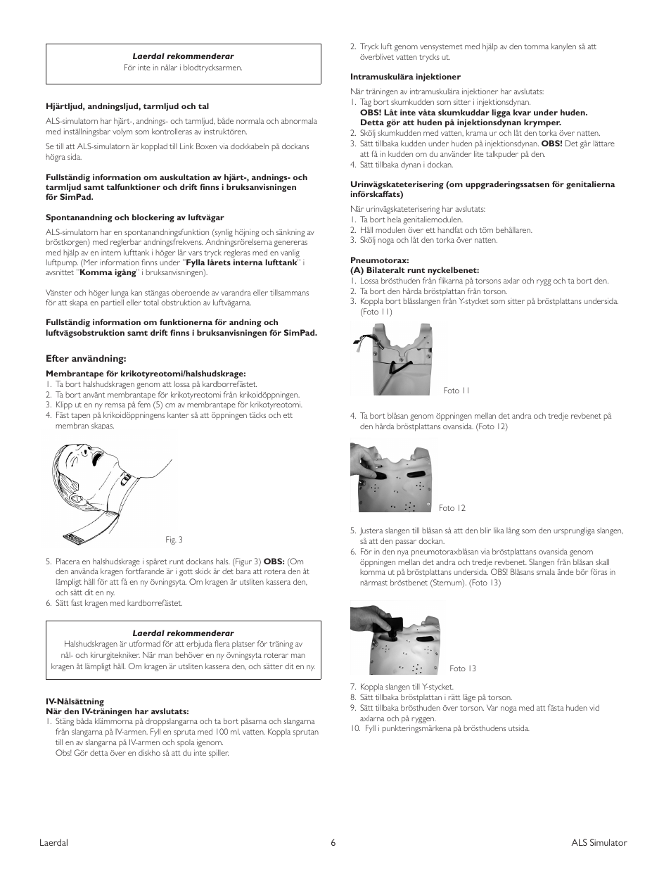 Laerdal ALS Simulator (SimPad capable) User Manual | Page 78 / 124