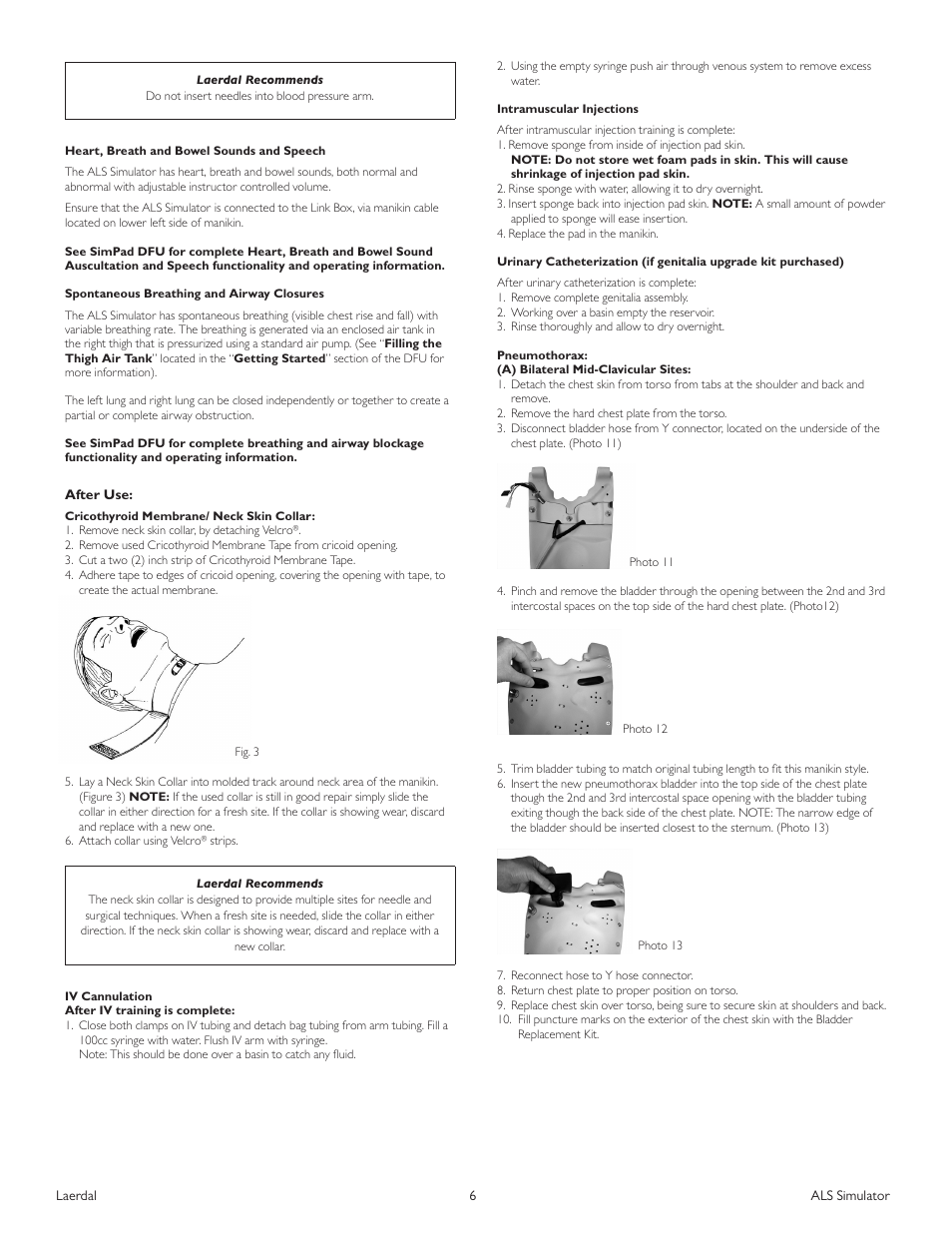 Laerdal ALS Simulator (SimPad capable) User Manual | Page 8 / 124