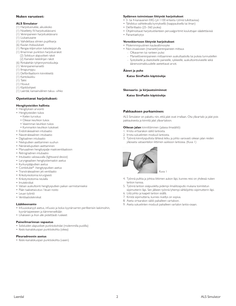 Laerdal ALS Simulator (SimPad capable) User Manual | Page 84 / 124