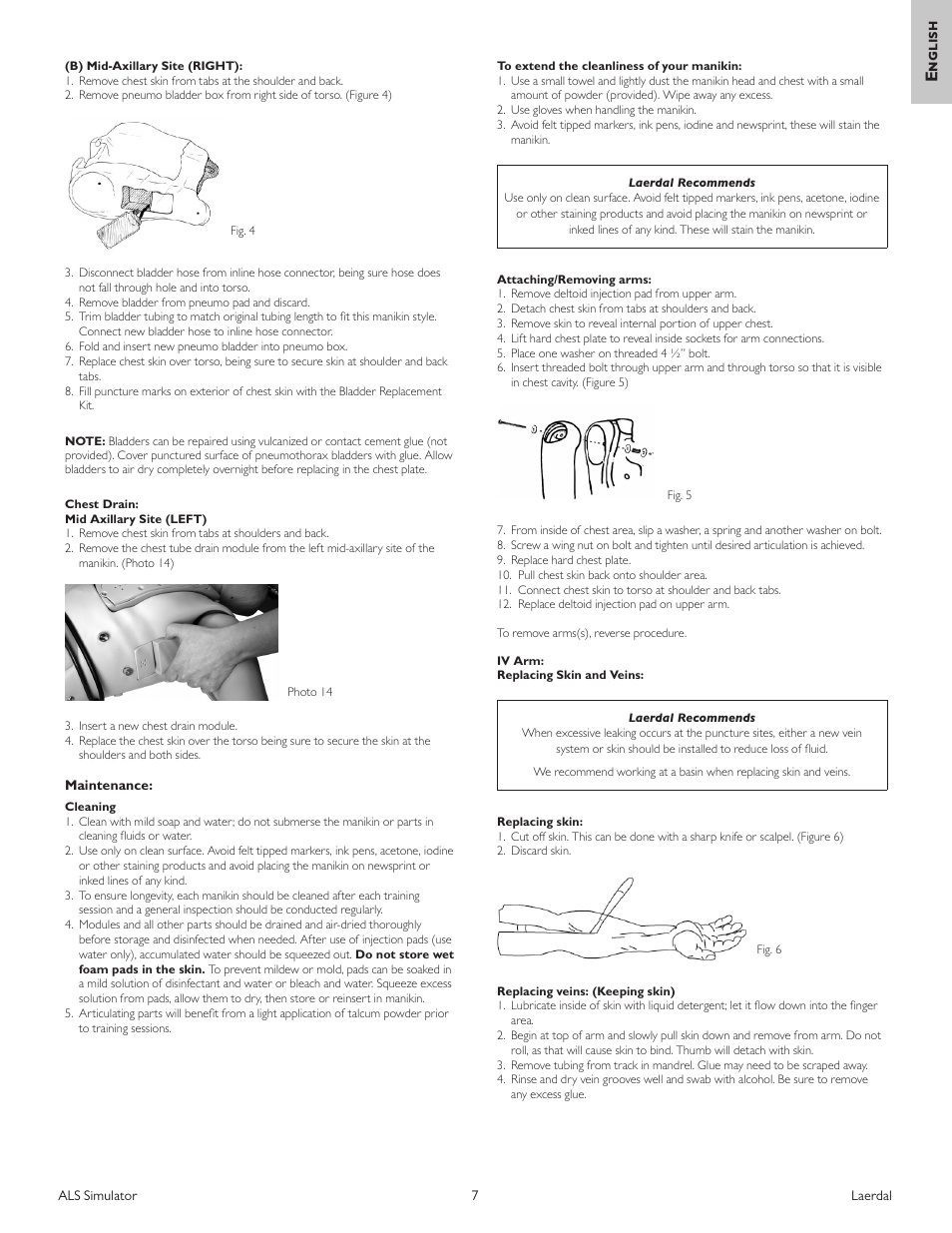 English | Laerdal ALS Simulator (SimPad capable) User Manual | Page 9 / 124