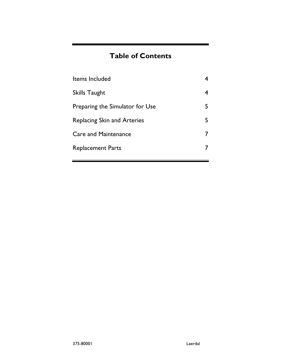 Laerdal Arterial Arm Stick Kit User Manual | Page 3 / 8