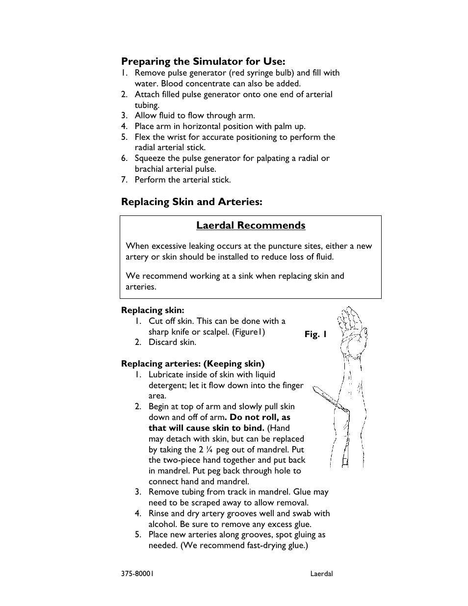 Laerdal Arterial Arm Stick Kit User Manual | Page 5 / 8