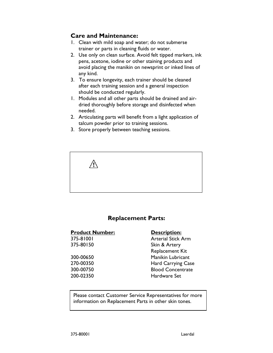 Laerdal Arterial Arm Stick Kit User Manual | Page 7 / 8