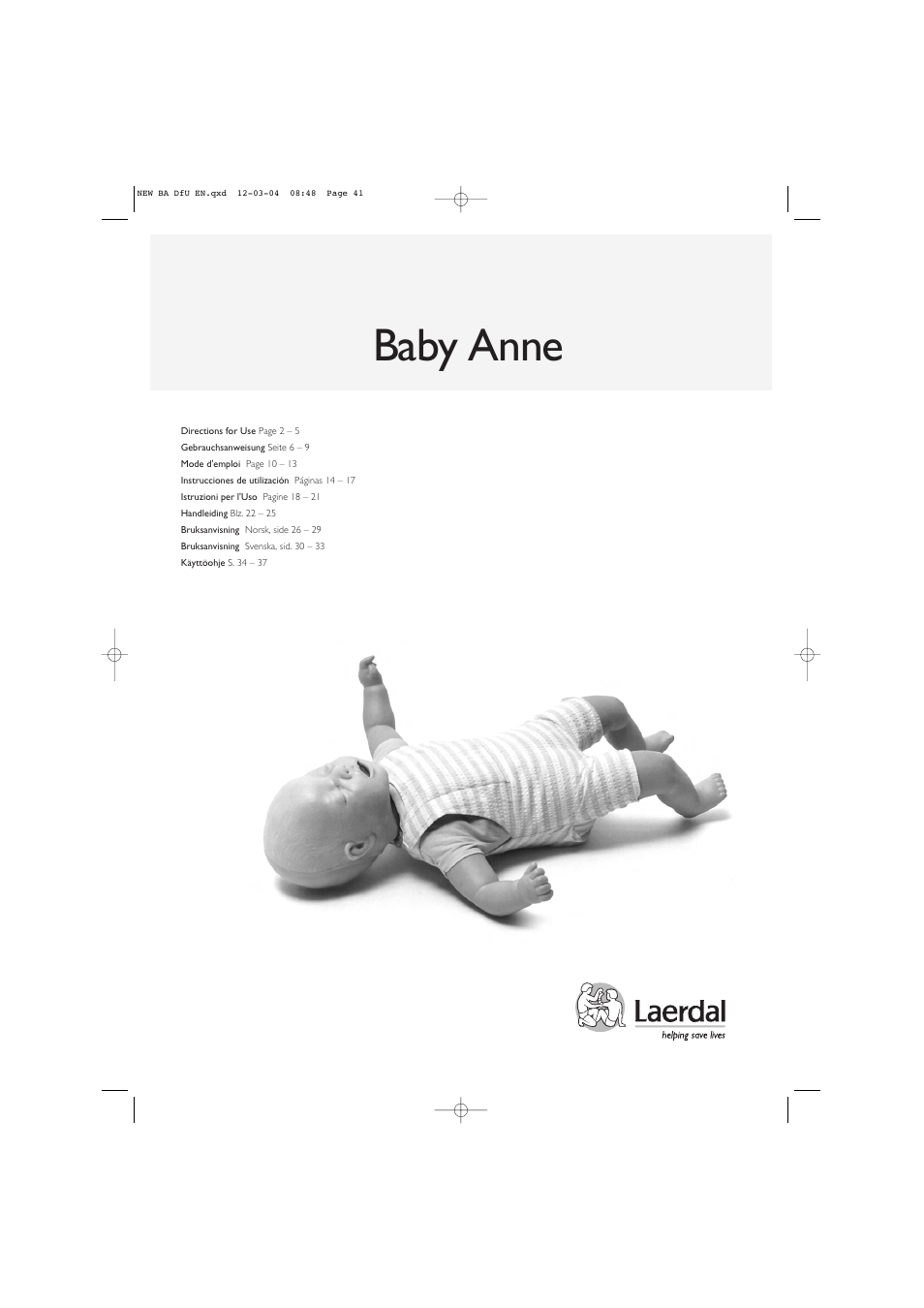Laerdal Baby Anne User Manual | 40 pages