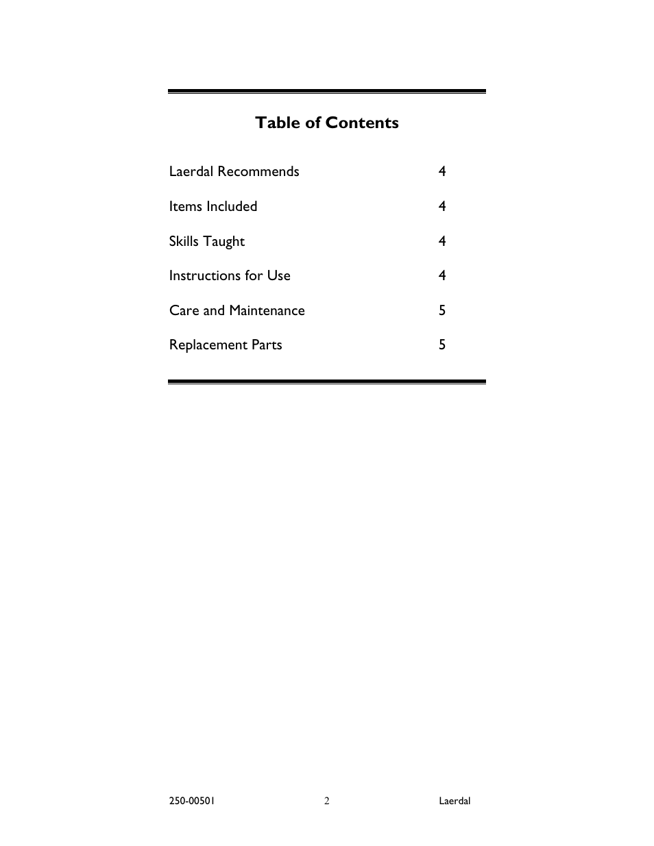 Laerdal Baby Umbi User Manual | Page 3 / 8