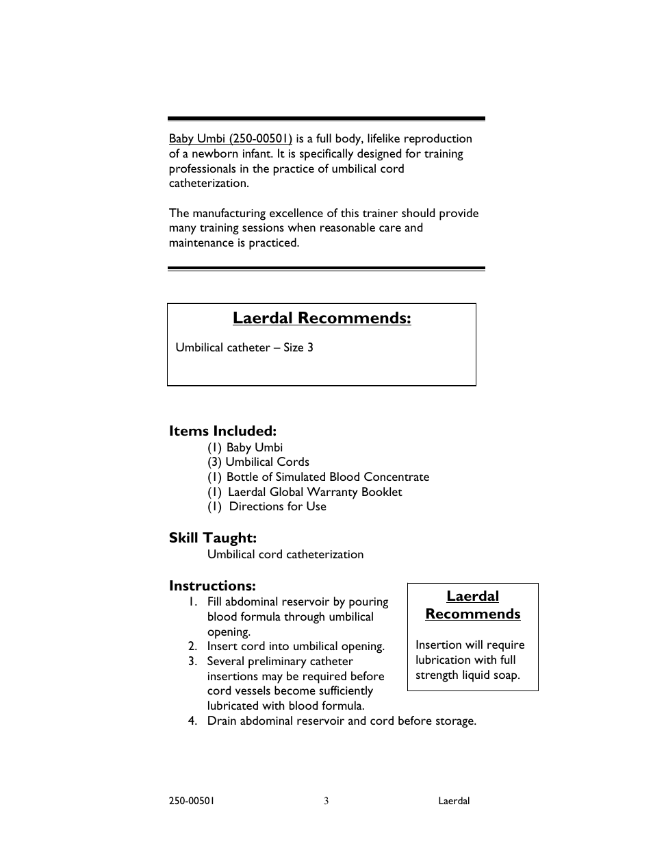 Laerdal Baby Umbi User Manual | Page 4 / 8