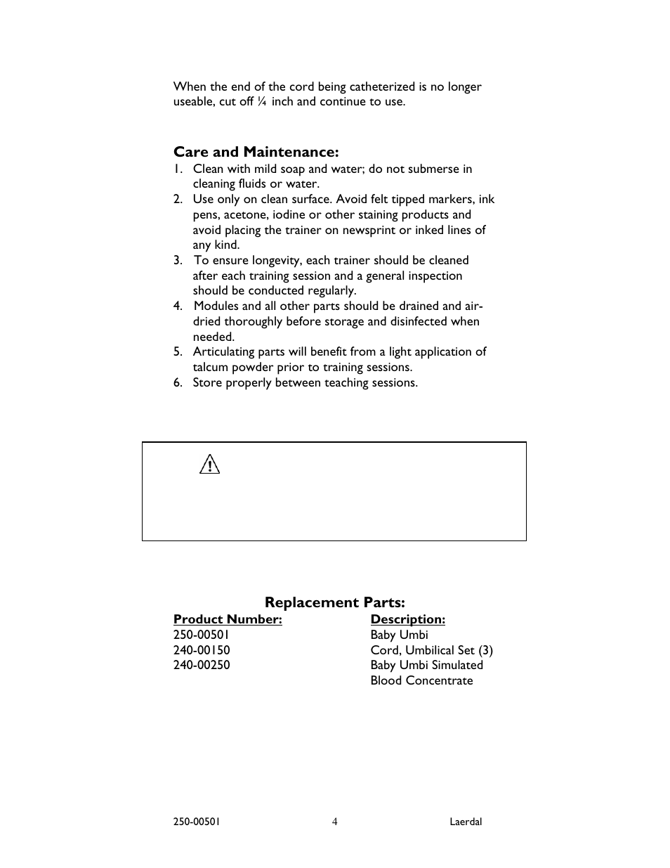 Laerdal Baby Umbi User Manual | Page 5 / 8