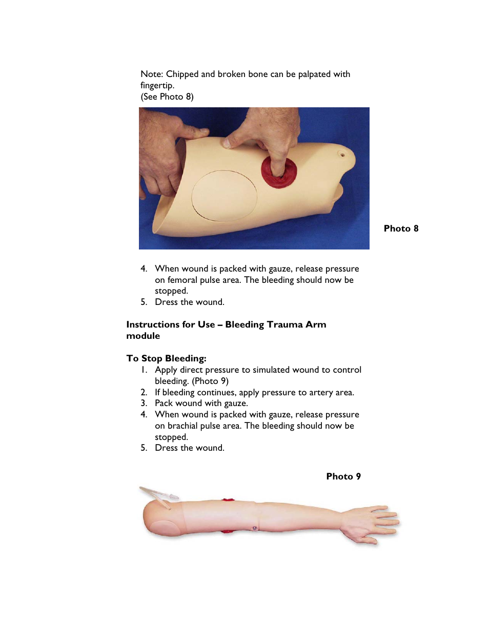 Laerdal Bleeding Trauma Modules User Manual | Page 11 / 14