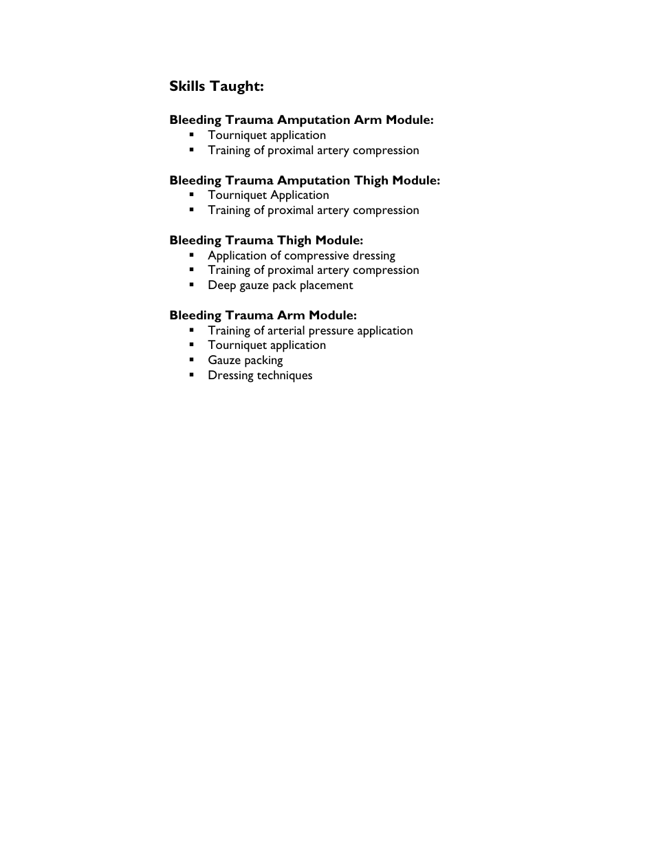 Bleeding trauma thigh module | Laerdal Bleeding Trauma Modules User Manual | Page 5 / 14