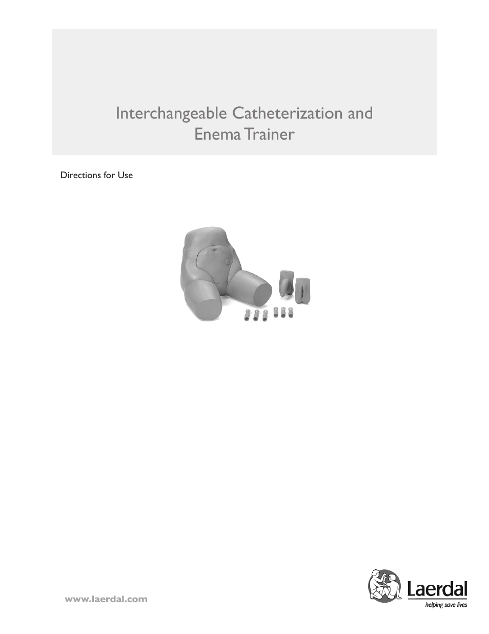 Laerdal Catheterization and Enema Trainer User Manual | 8 pages