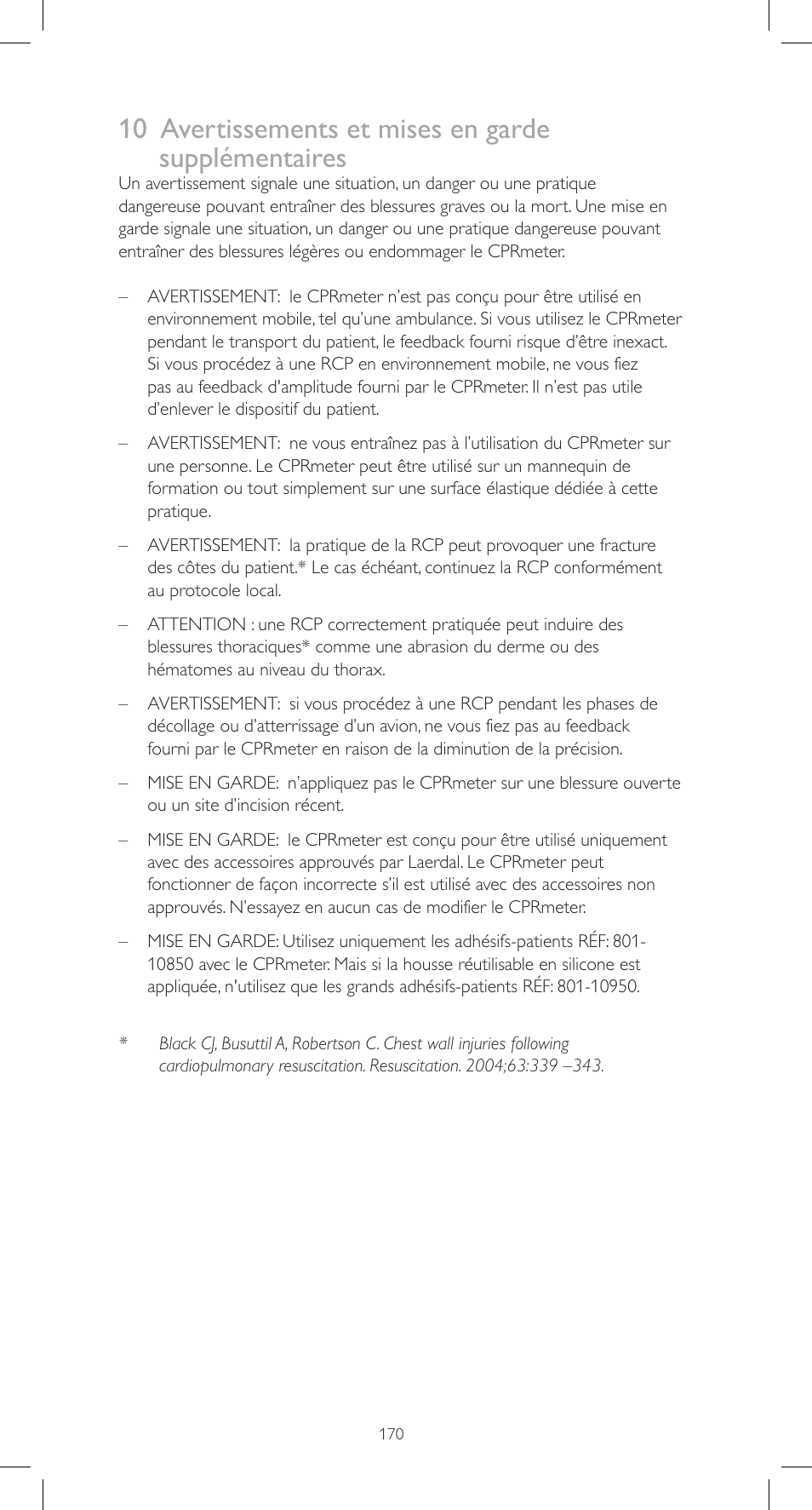 Laerdal CPRmeter User Manual | Page 170 / 248