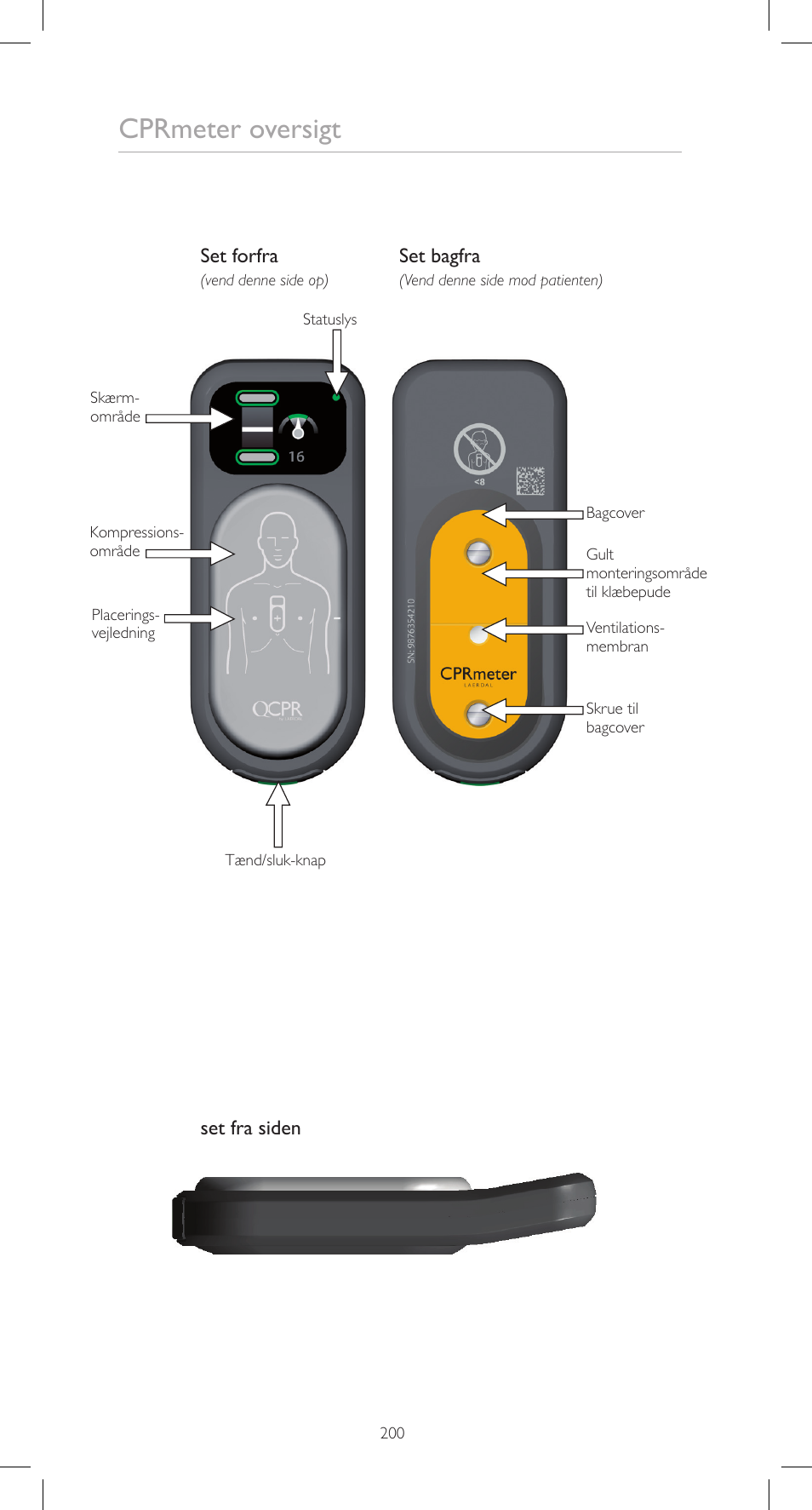 Cprmeter oversigt | Laerdal CPRmeter User Manual | Page 200 / 248