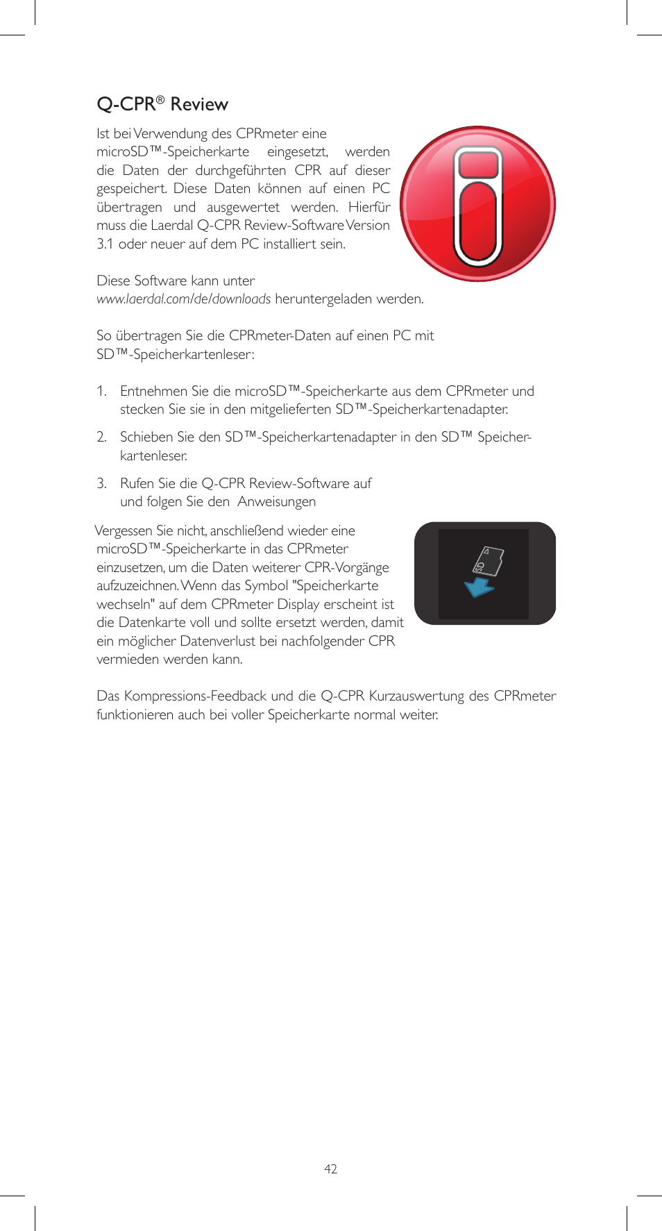 Q-cpr, Review | Laerdal CPRmeter User Manual | Page 42 / 248