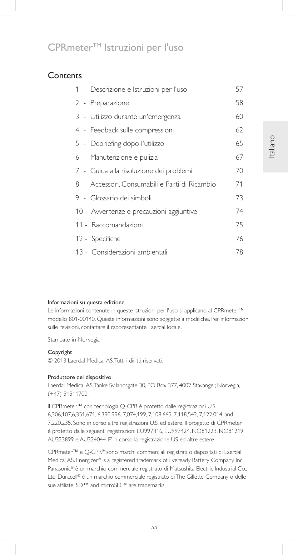 Laerdal CPRmeter User Manual | Page 55 / 248