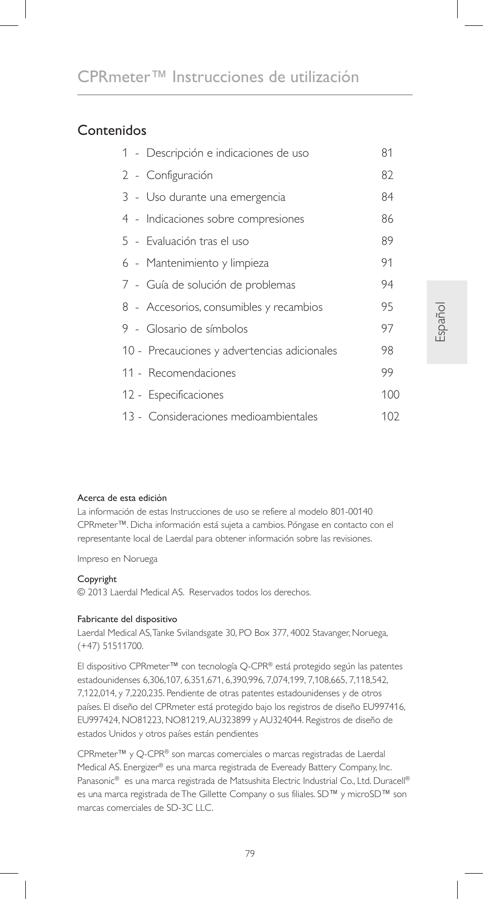 Laerdal CPRmeter User Manual | Page 79 / 248