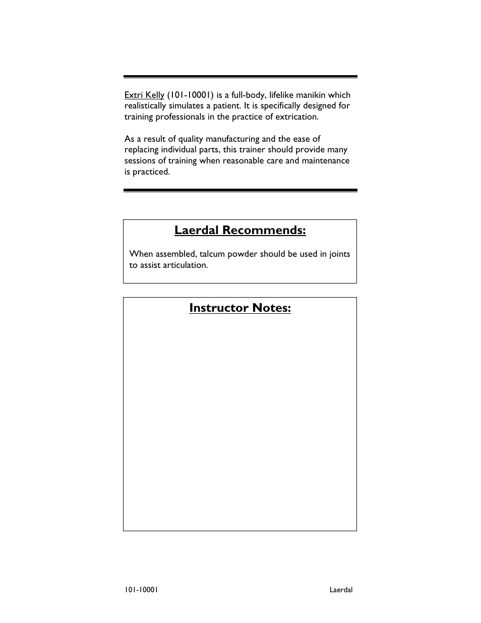 Laerdal recommends | Laerdal Extri Kelly User Manual | Page 4 / 10