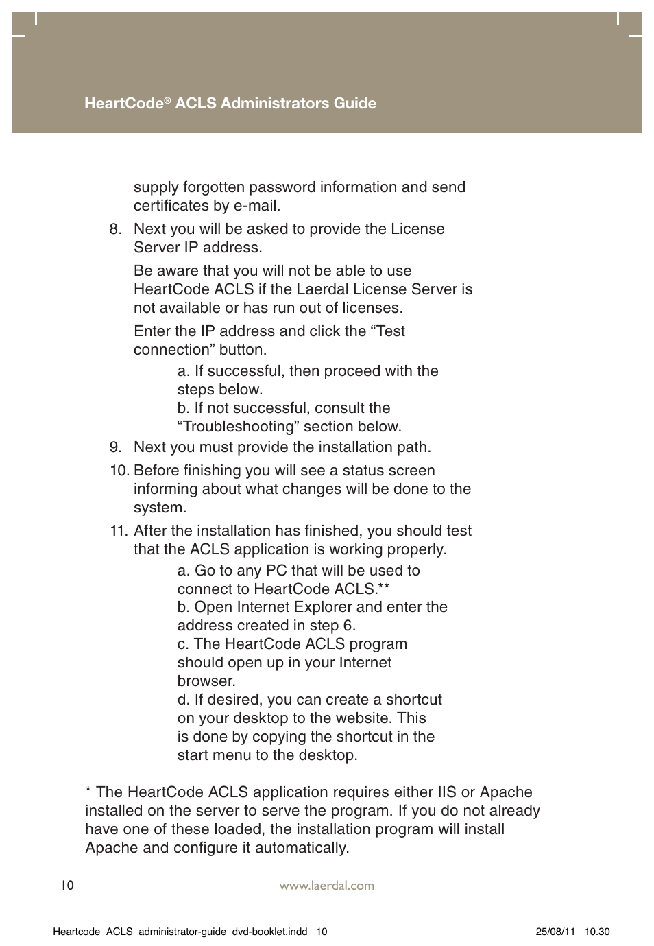 Laerdal HeartCode ACLS 2010 User Manual | Page 10 / 28