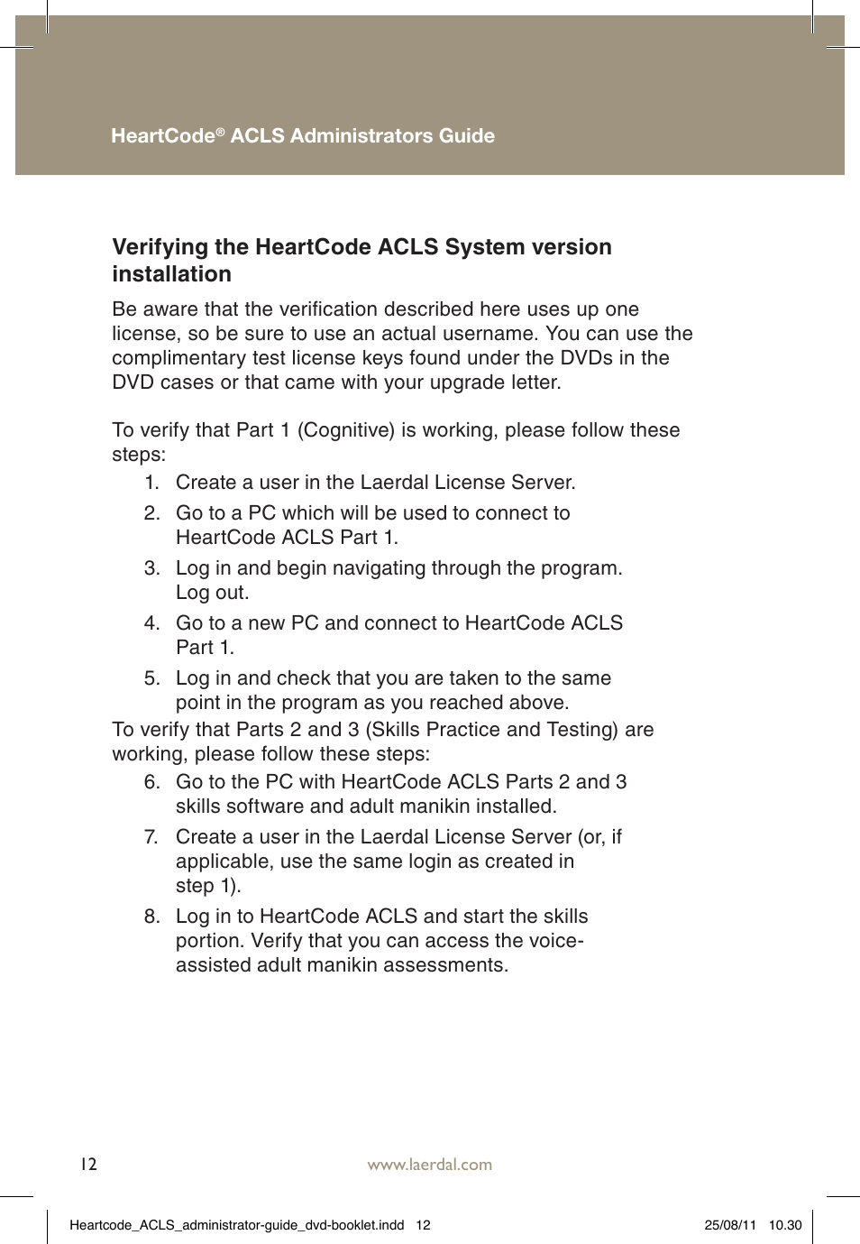 Laerdal HeartCode ACLS 2010 User Manual | Page 12 / 28