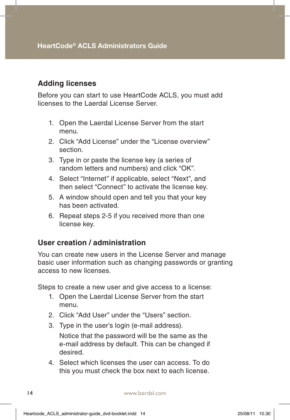 Laerdal HeartCode ACLS 2010 User Manual | Page 14 / 28