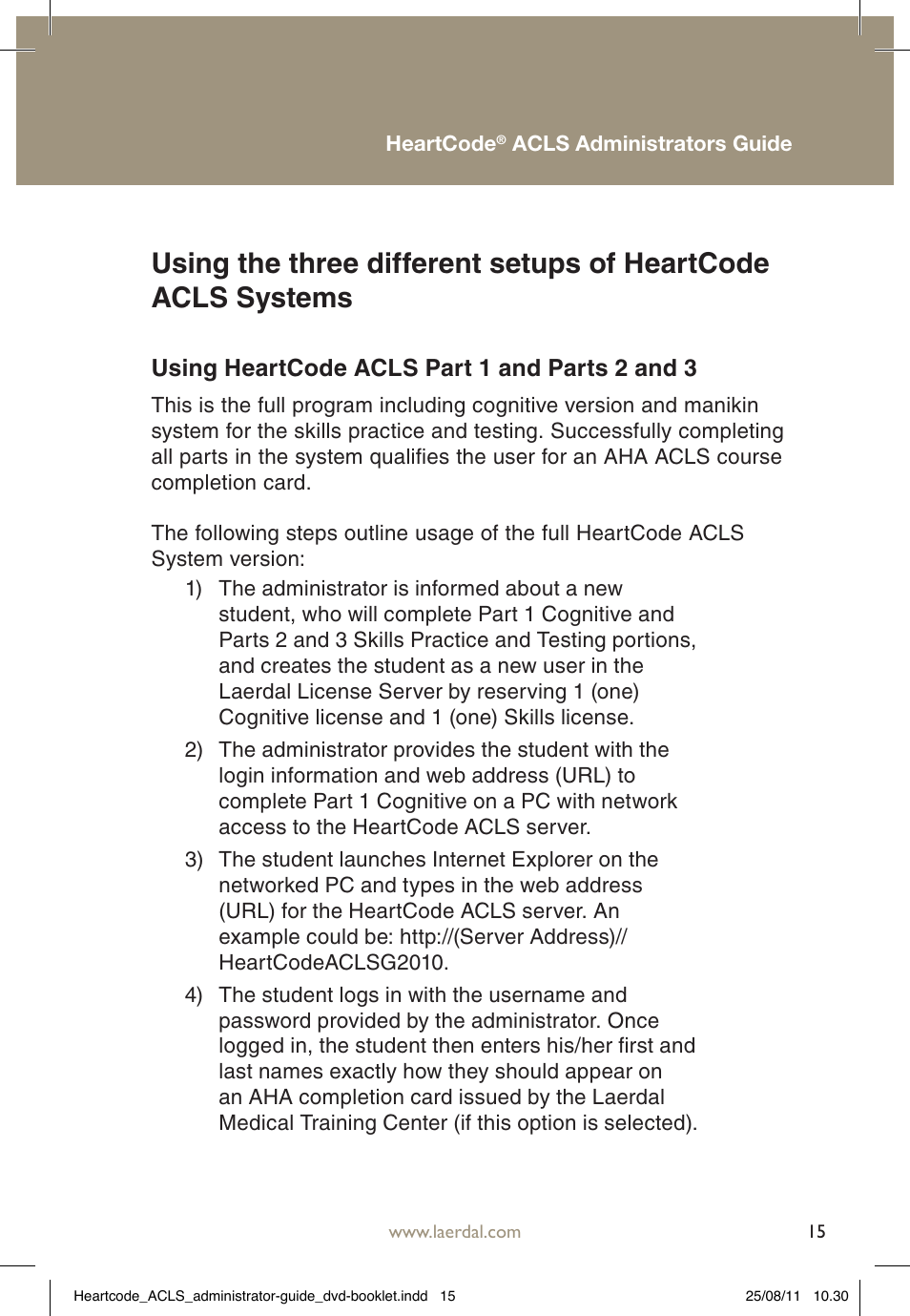 Laerdal HeartCode ACLS 2010 User Manual | Page 15 / 28