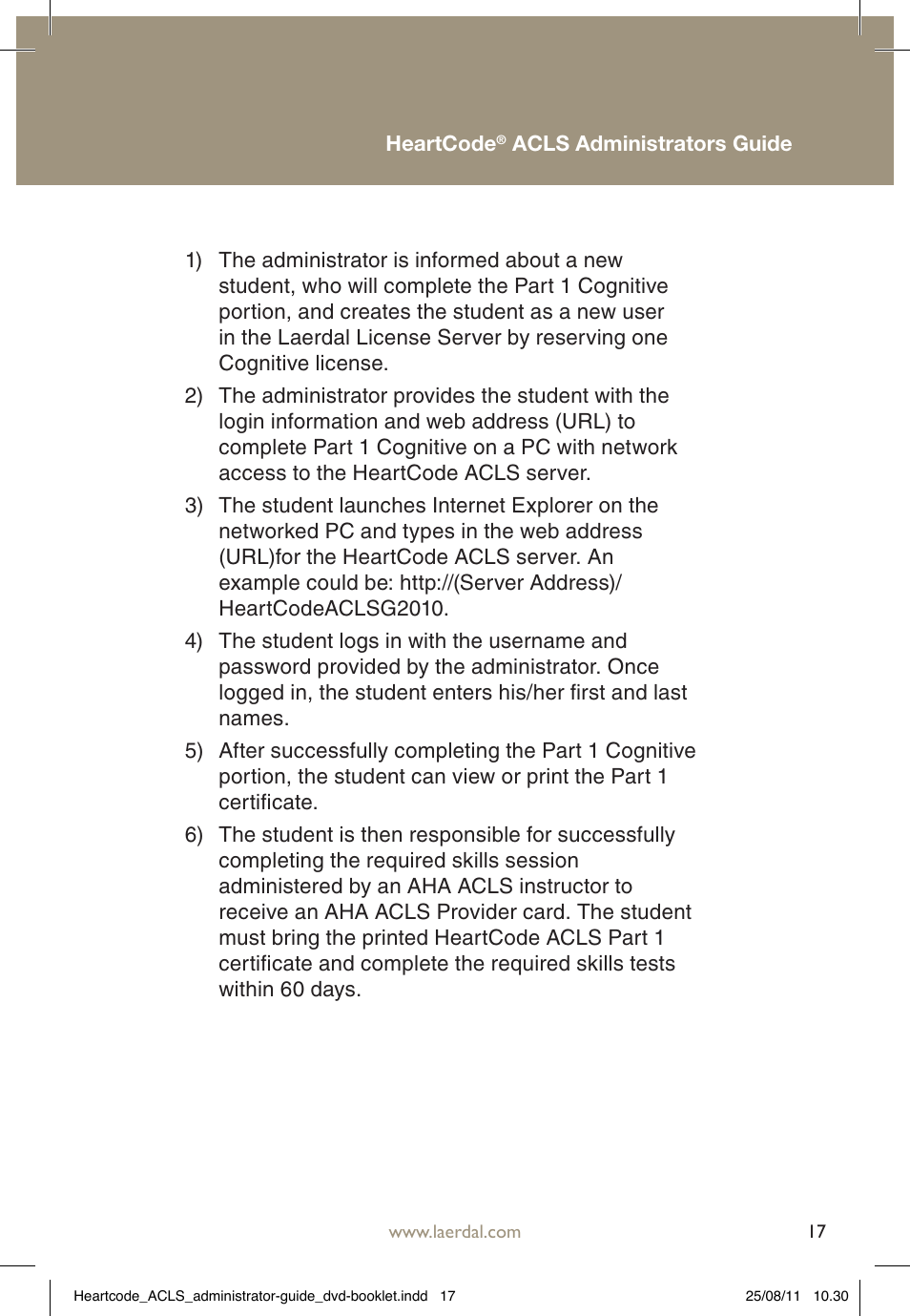 Laerdal HeartCode ACLS 2010 User Manual | Page 17 / 28