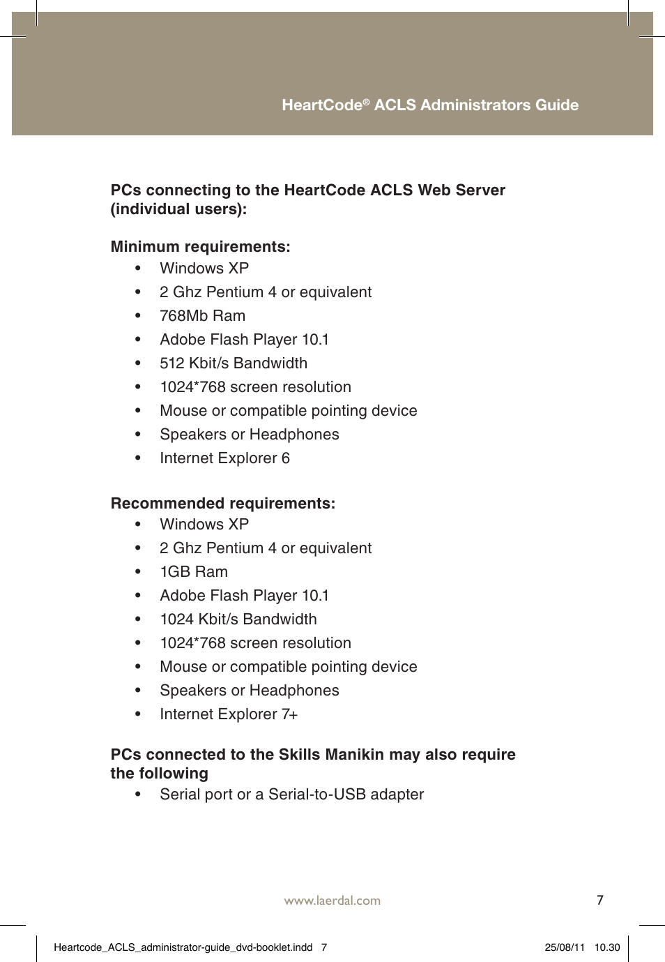 Laerdal HeartCode ACLS 2010 User Manual | Page 7 / 28