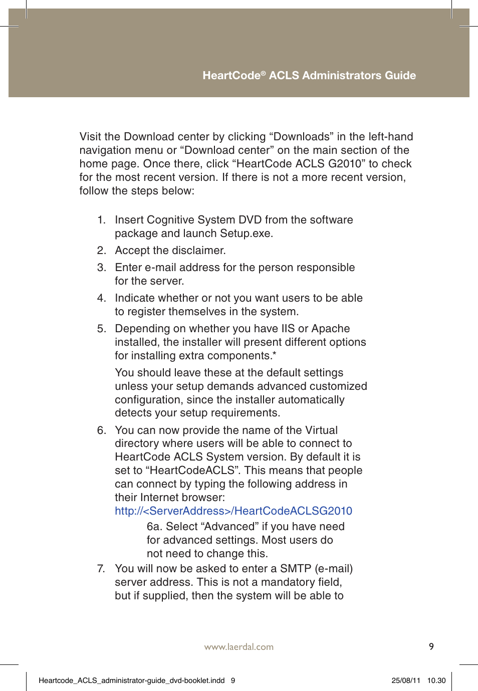 Laerdal HeartCode ACLS 2010 User Manual | Page 9 / 28