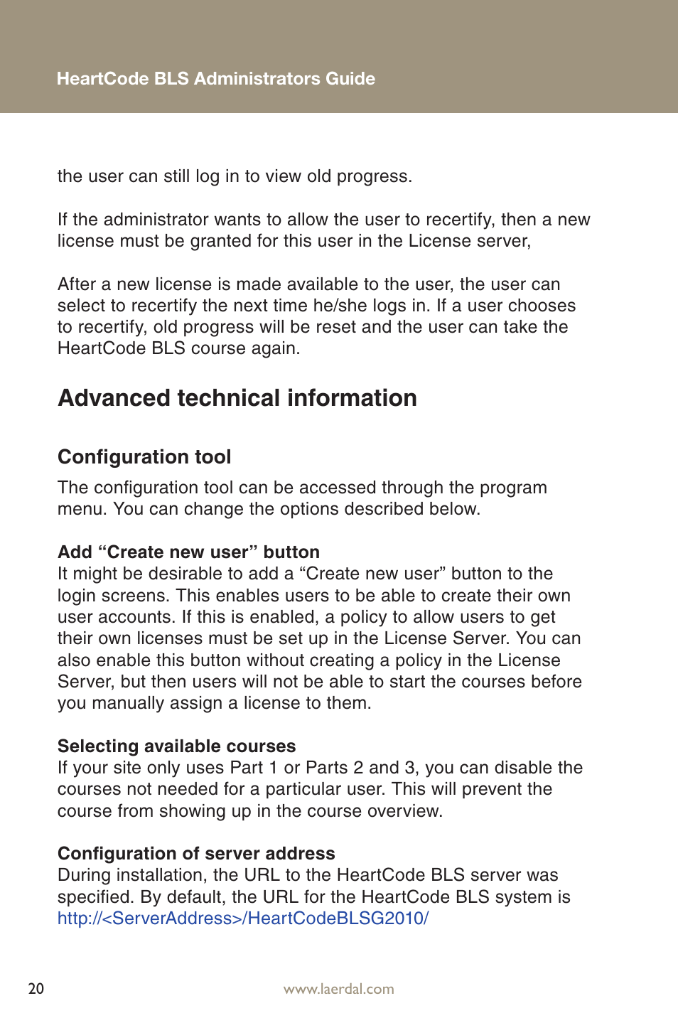 Advanced technical information | Laerdal HeartCode BLS 2010 User Manual | Page 20 / 24