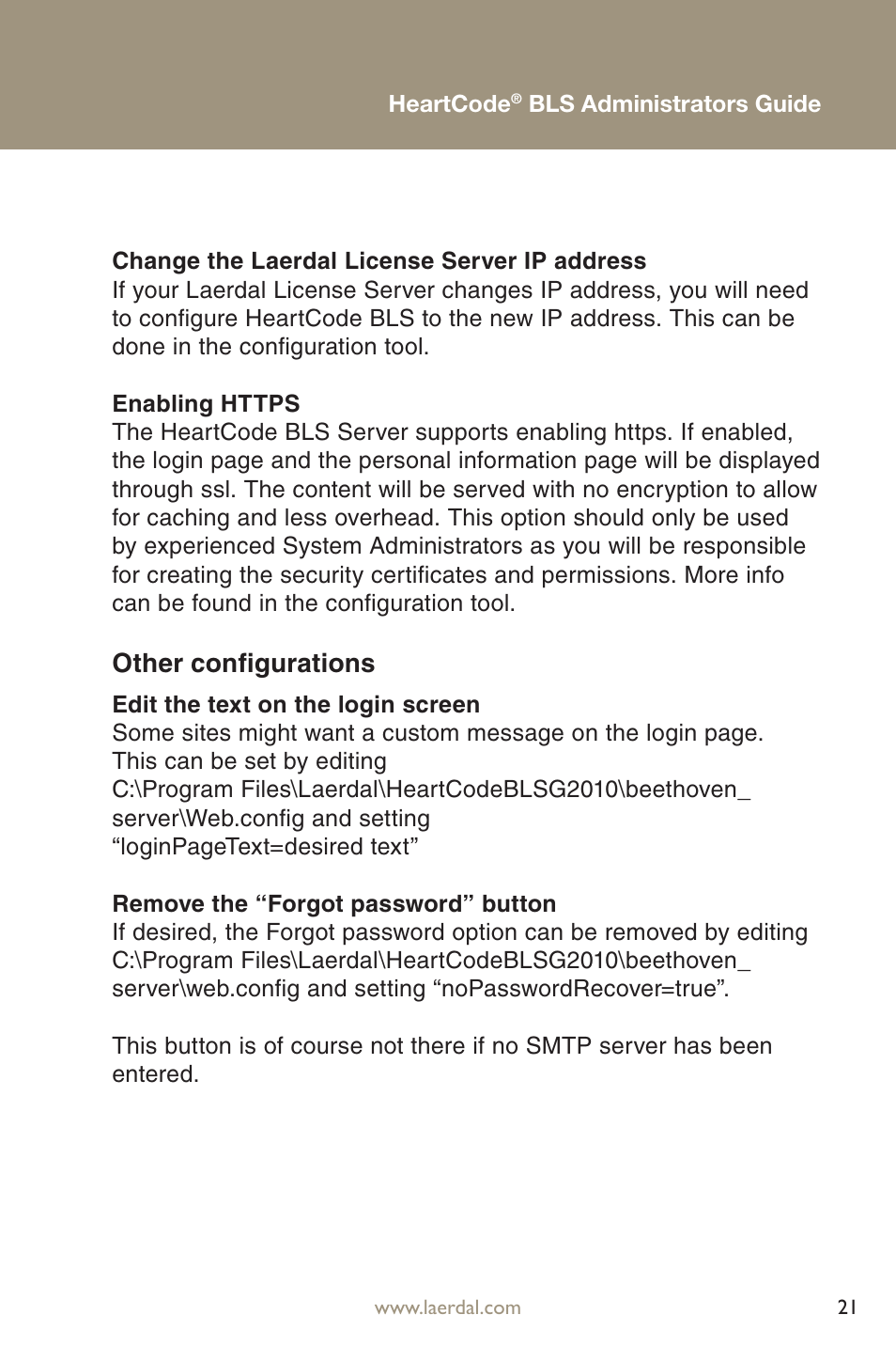 Other configurations | Laerdal HeartCode BLS 2010 User Manual | Page 21 / 24